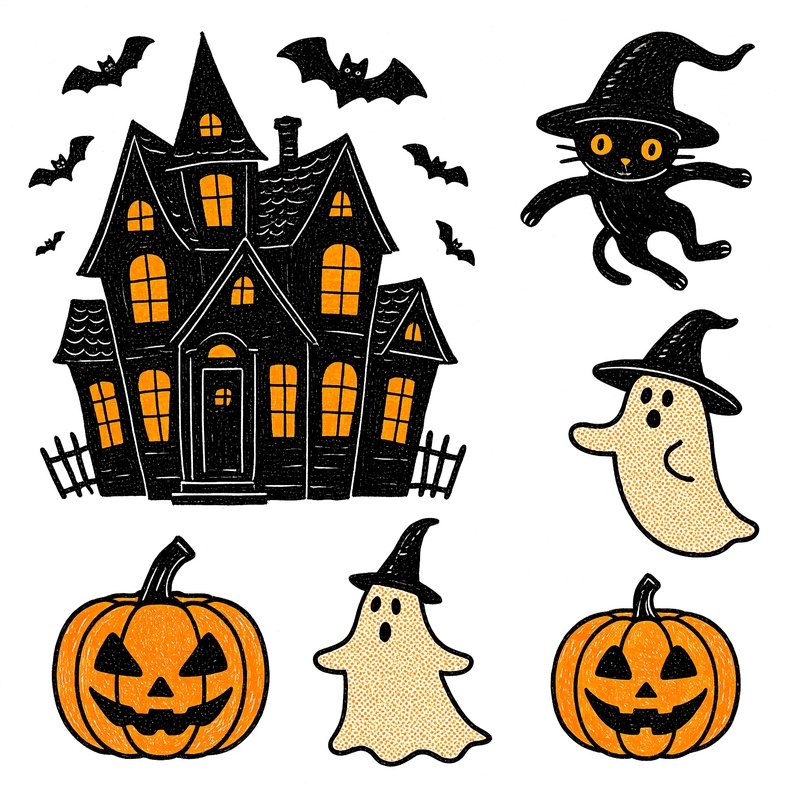 Halloween Themed Illustrations Halloween Illustration
