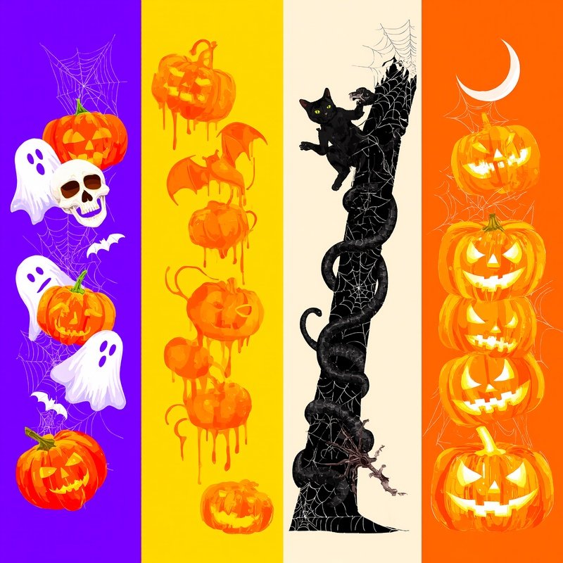 Halloween Themed Illustrations Halloween Ghosts