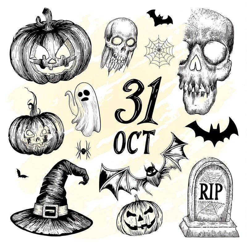 Halloween Themed Illustrations Halloween Pumpkin