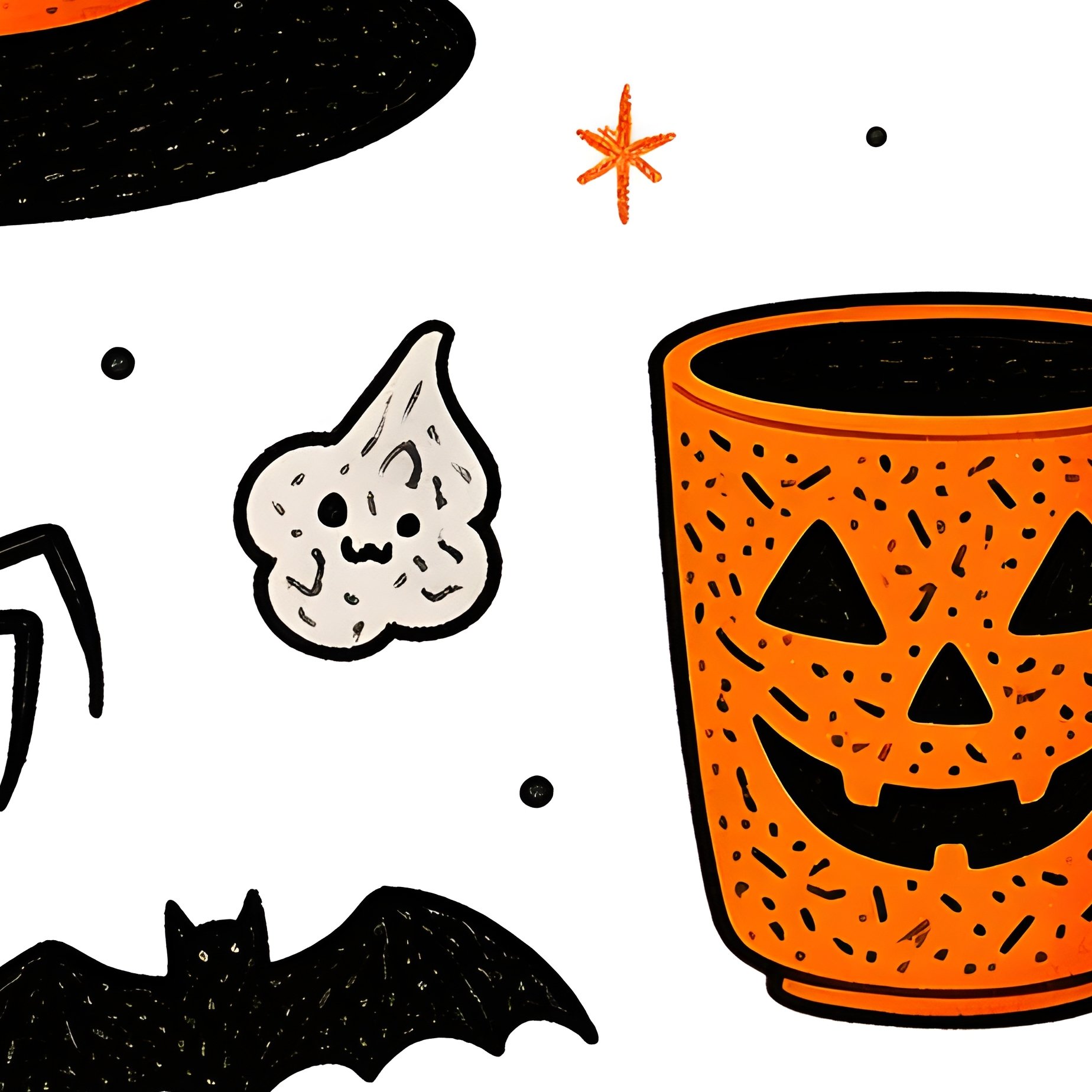 Halloween Themed Illustrations Halloween Pumpkins - Full Resolution Quality Preview