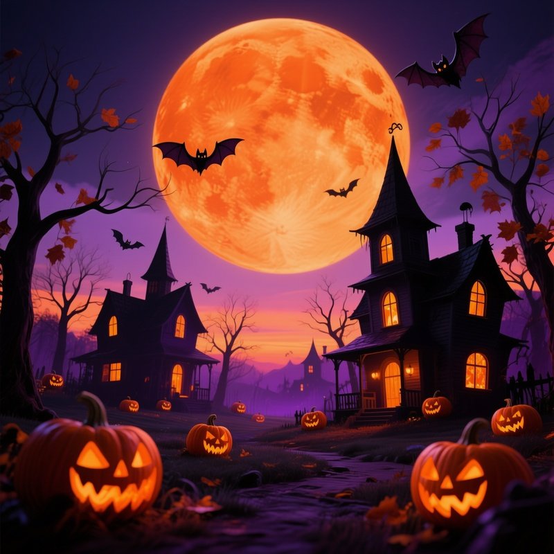 Halloween Themed Landscape Halloween Landscape