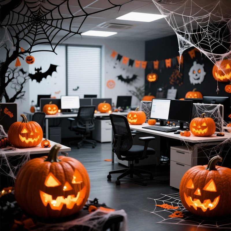 Halloween Themed Office Setting Halloween Office
