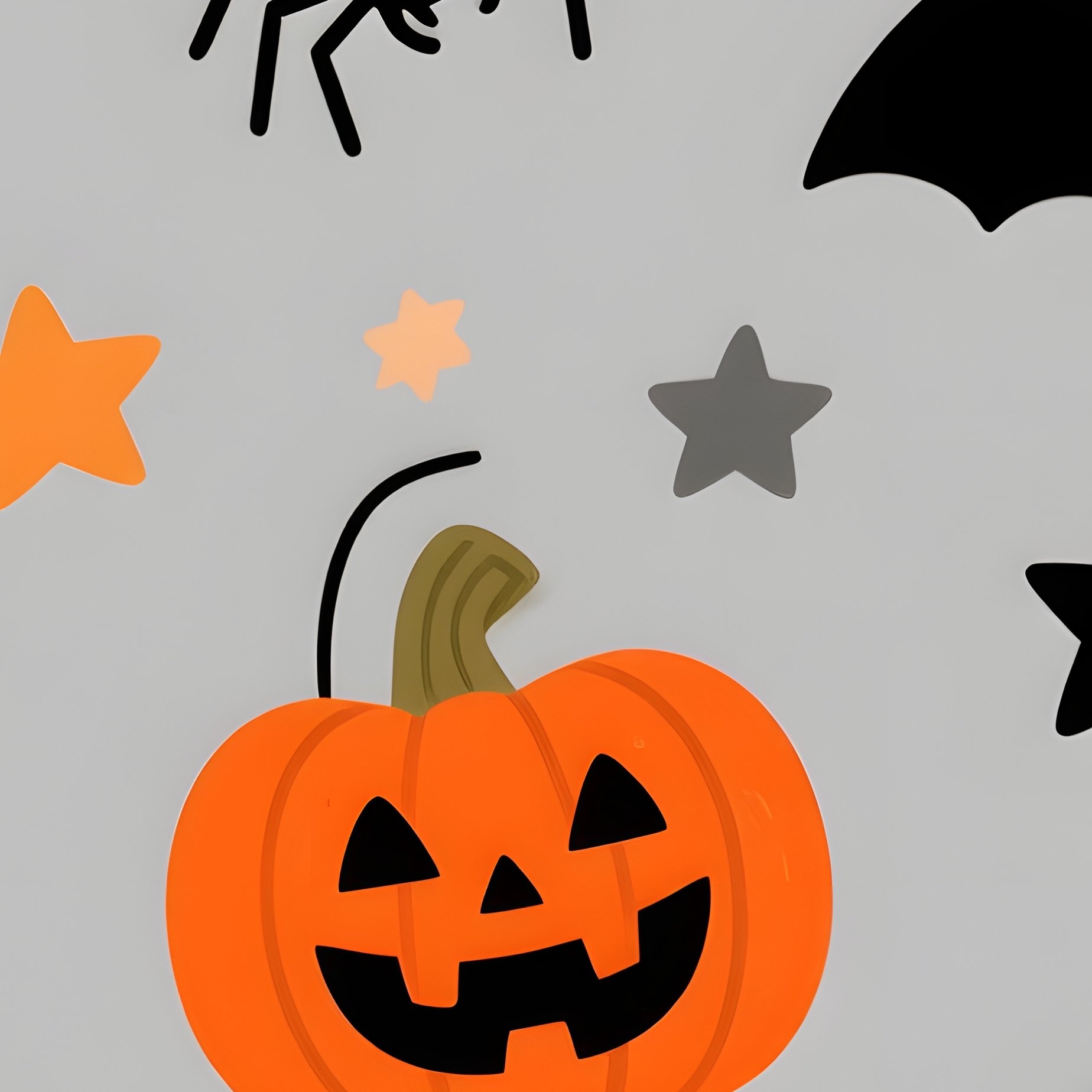 Halloween Themed Pattern Featuring Cats And Pumpkins Halloween - Full Resolution Quality Preview