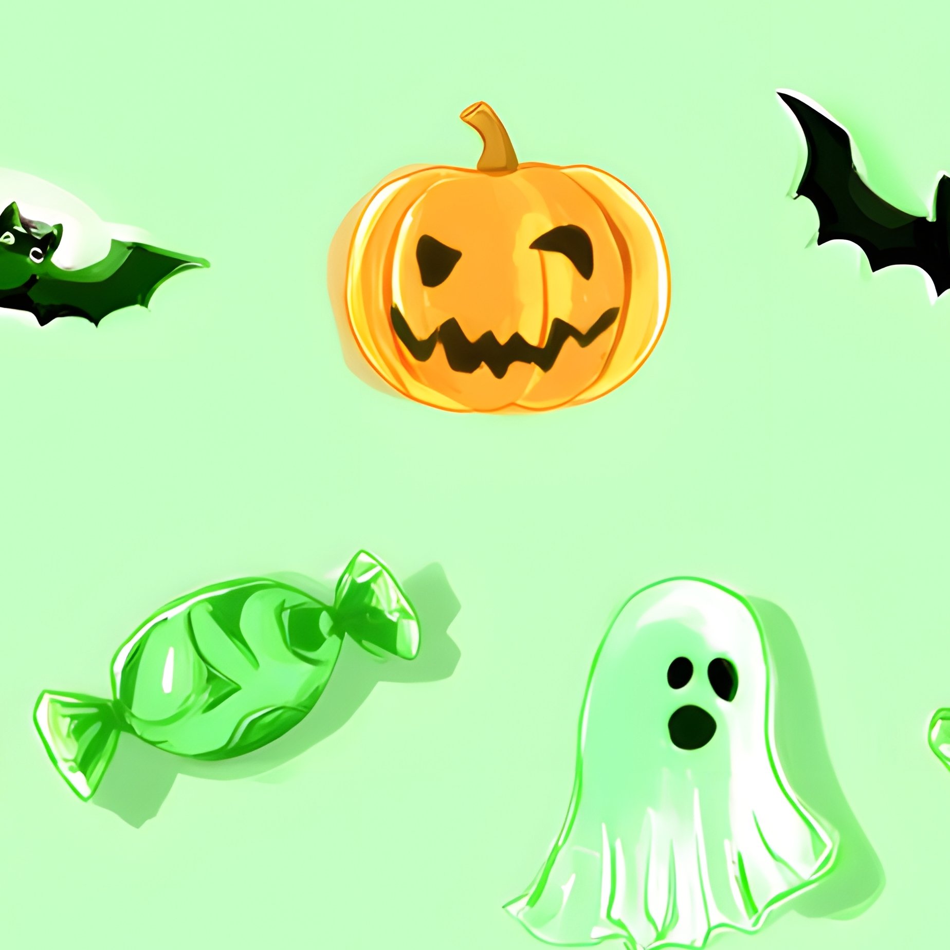 Halloween Themed Pattern Halloween Pattern - Full Resolution Quality Preview