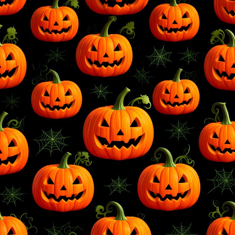 Halloween Themed Pumpkin Pattern Halloween Pumpkins