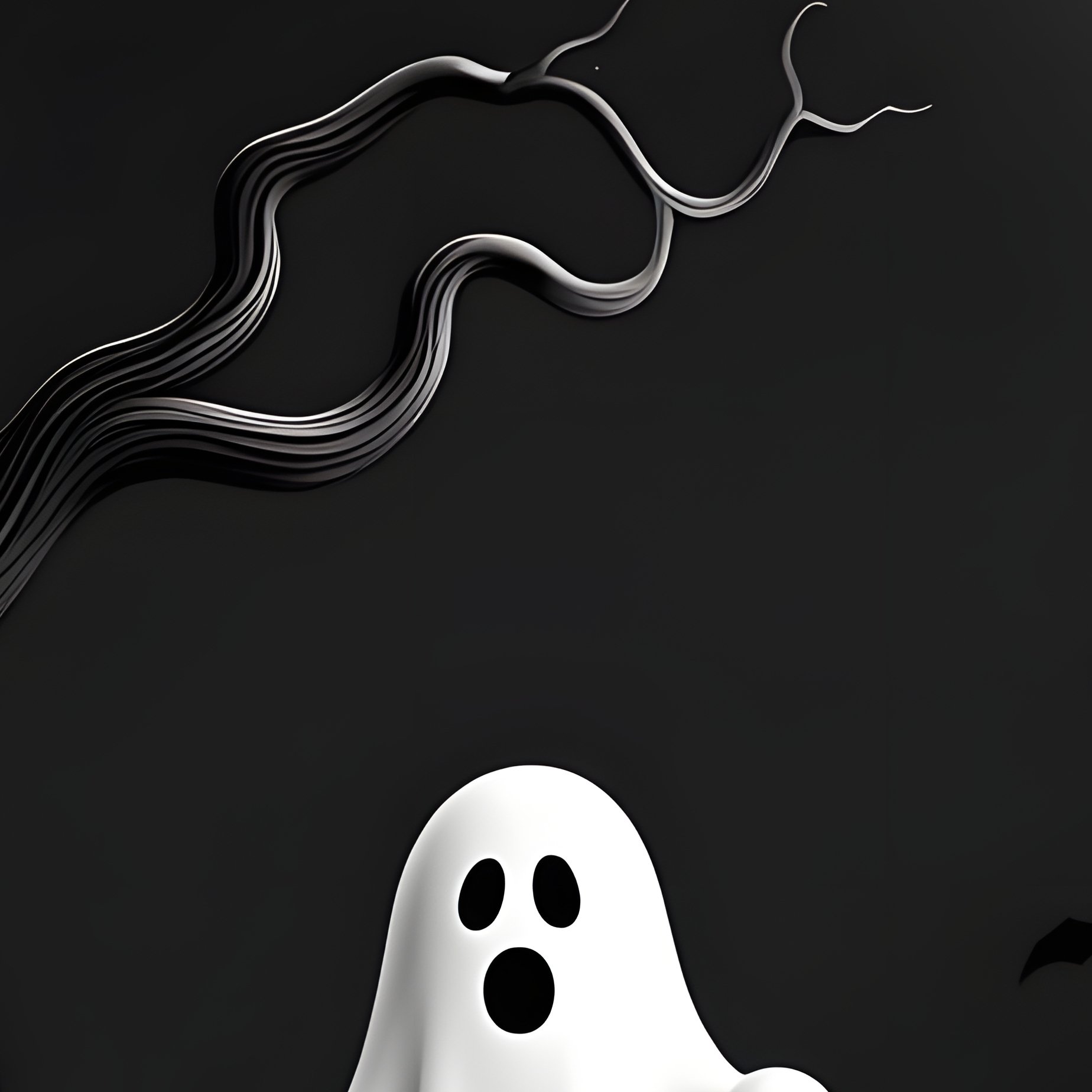 Halloween Themed Scene Halloween Ghost - Full Resolution Quality Preview