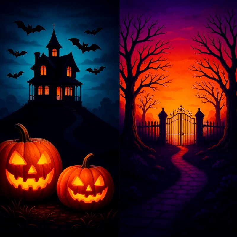 Halloween Themed Scenes Halloween Pumpkins