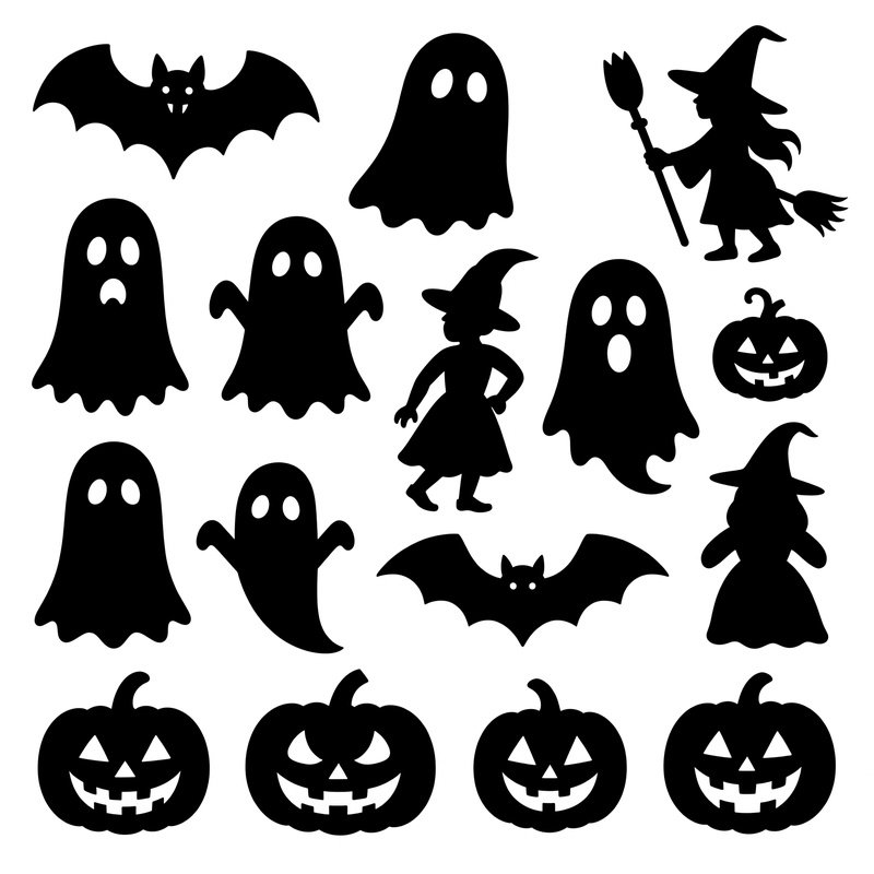 Halloween Themed Silhouettes Halloween Silhouette