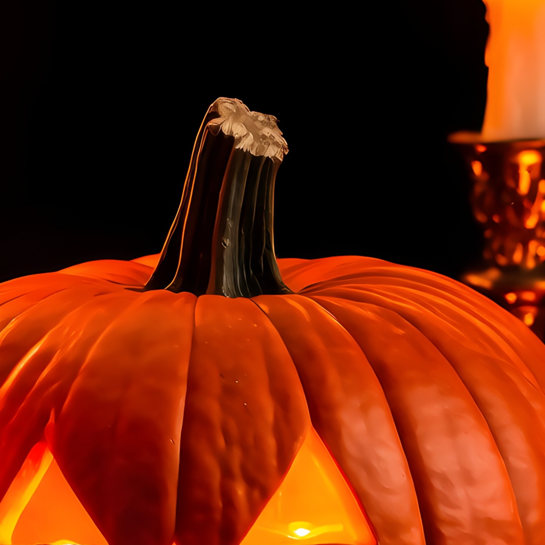 Halloween Themed Still Life Arrangement Halloween Pumpkin - Full Resolution Quality Preview