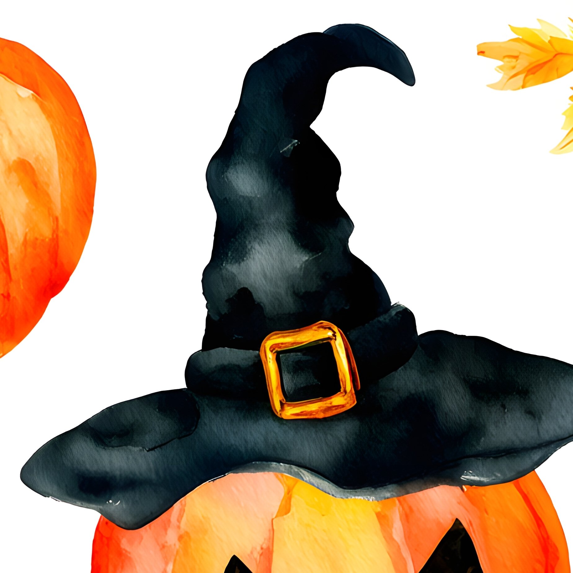 Halloween Themed Watercolor Pattern Halloween Watercolor - Full Resolution Quality Preview