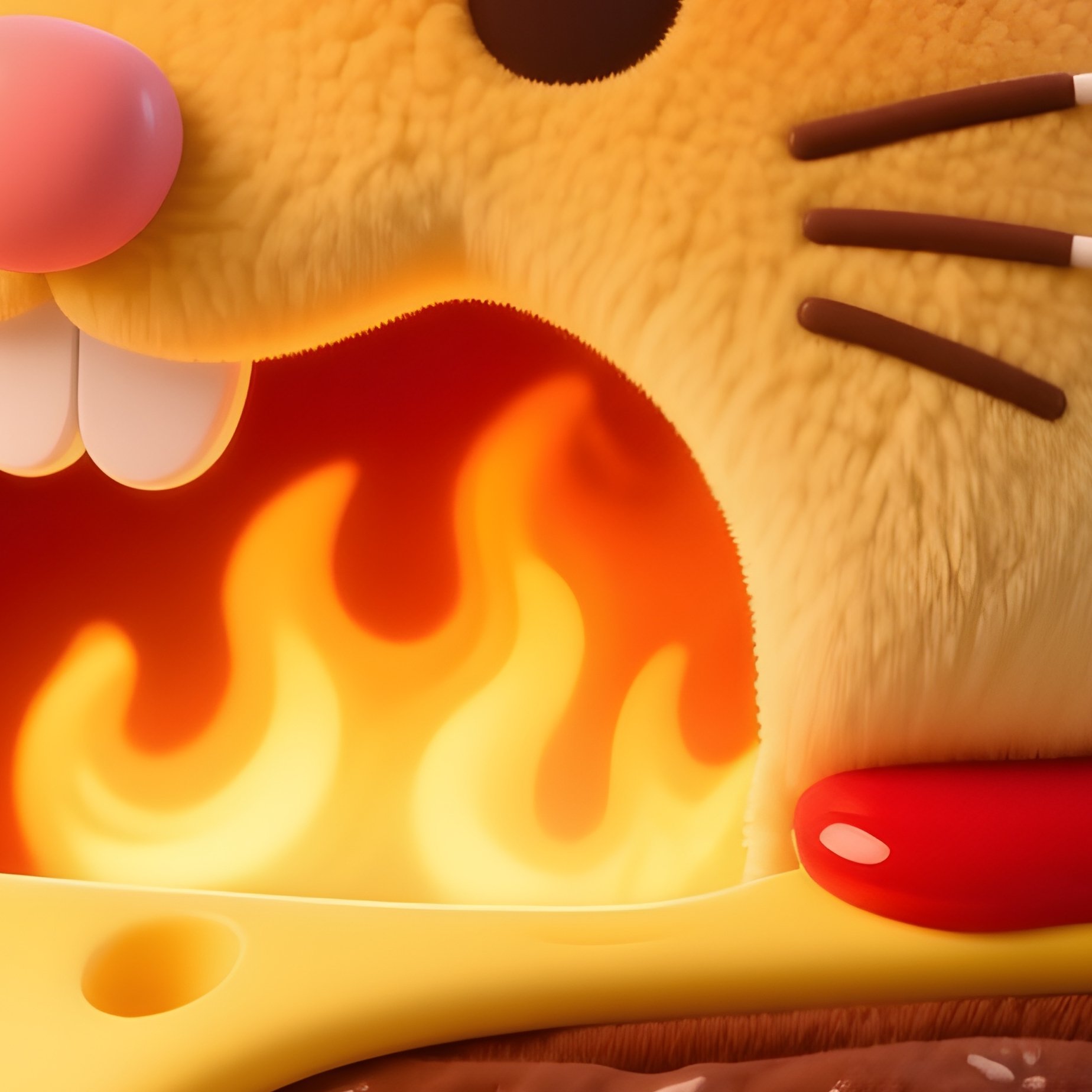 Hand Warmer Mouse Pad Burger Shaped Cave - Full Resolution Quality Preview