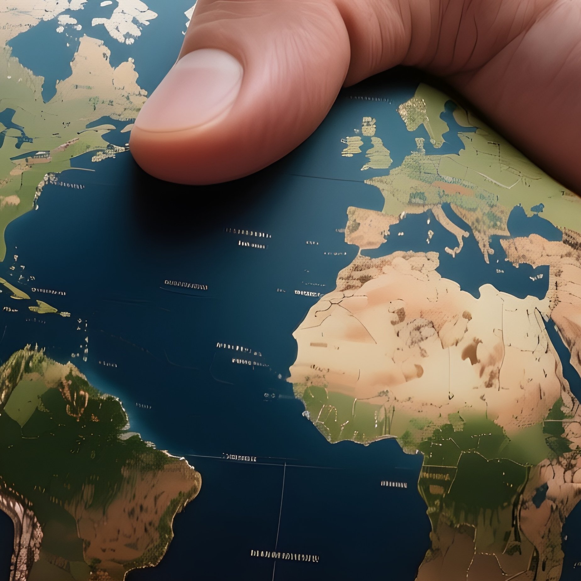 Handshake Earth: Two Hands Shaking, Where The Skin Texture Is Replaced By A Map Of The World, Symbolizing International Diplomacy. - Full Resolution Quality Preview