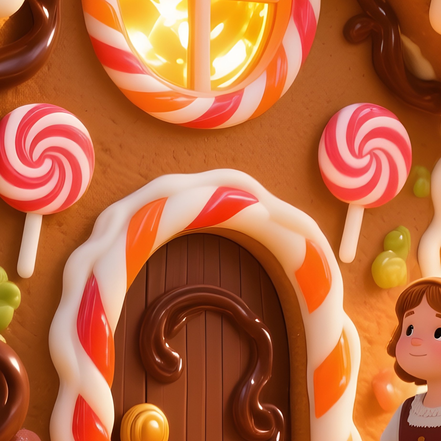 Hansel Gretel Gingerbread House Golden Meadow - Full Resolution Quality Preview