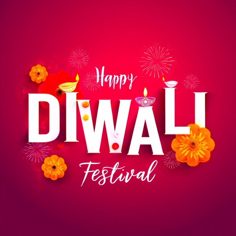 Happy Diwali Festival Greeting Card Diwali Festival