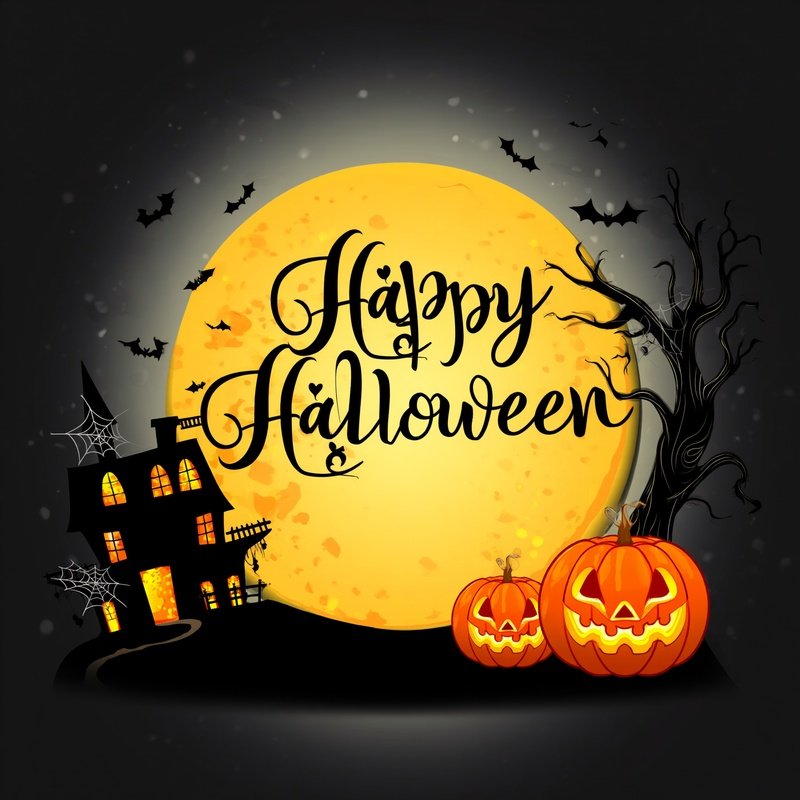 Happy Halloween Greeting Card Halloween Digital Art