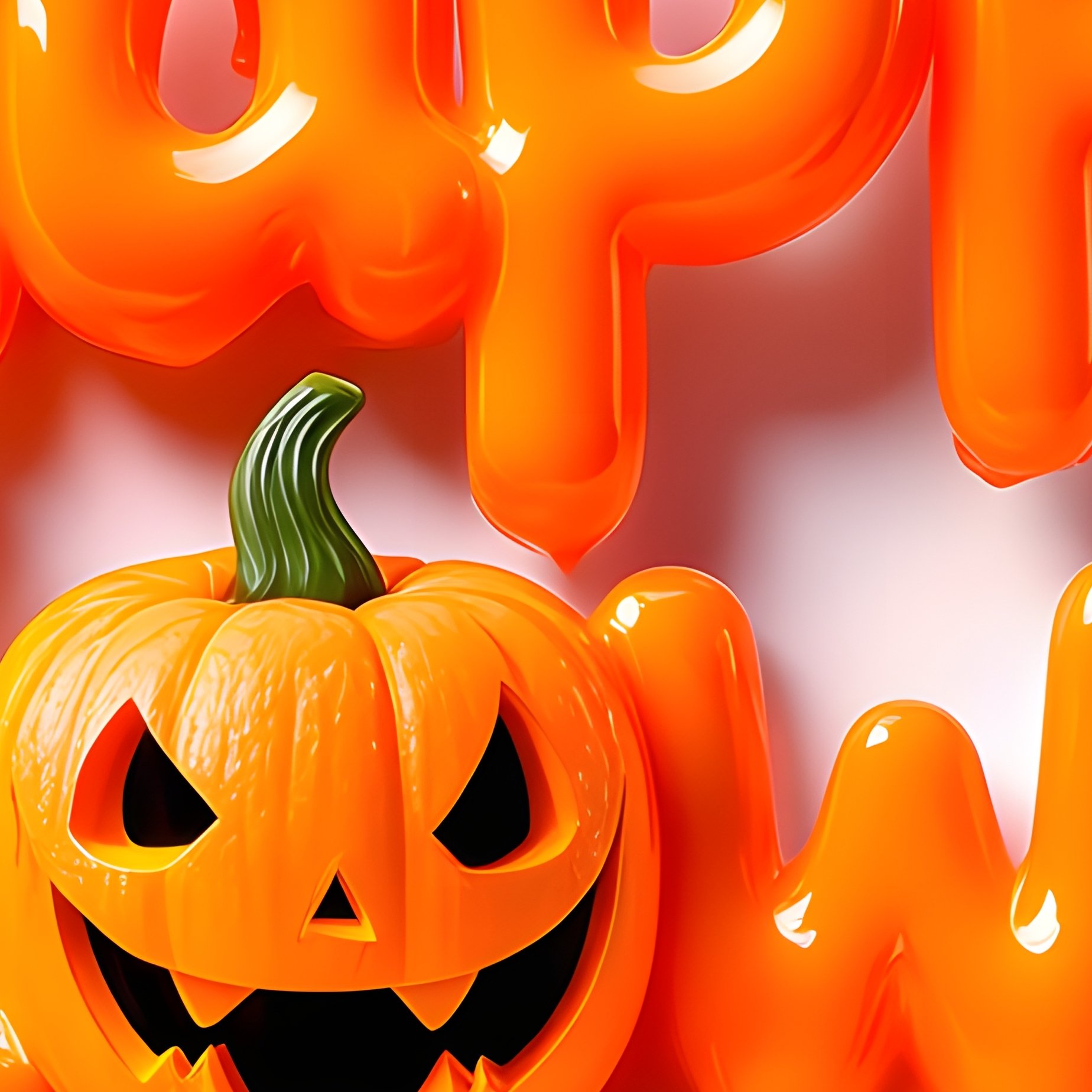 Happy Halloween Greeting With A Pumpkin Halloween Pumpkin - Full Resolution Quality Preview