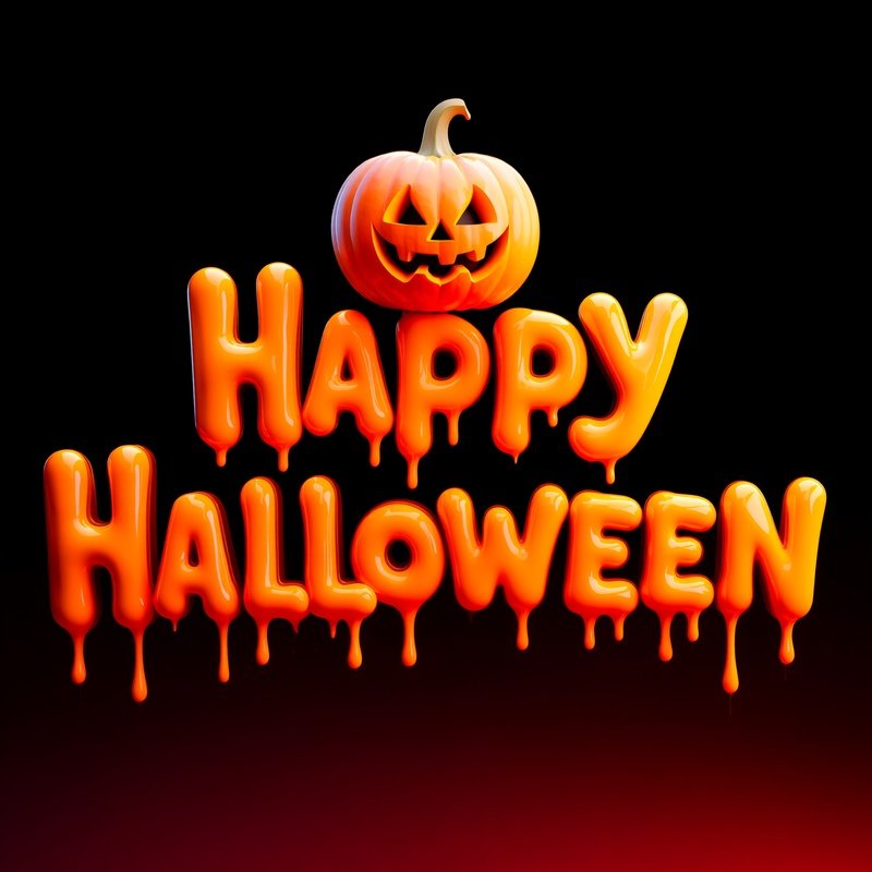 Happy Halloween Greeting With A Pumpkin Halloween Pumpkin