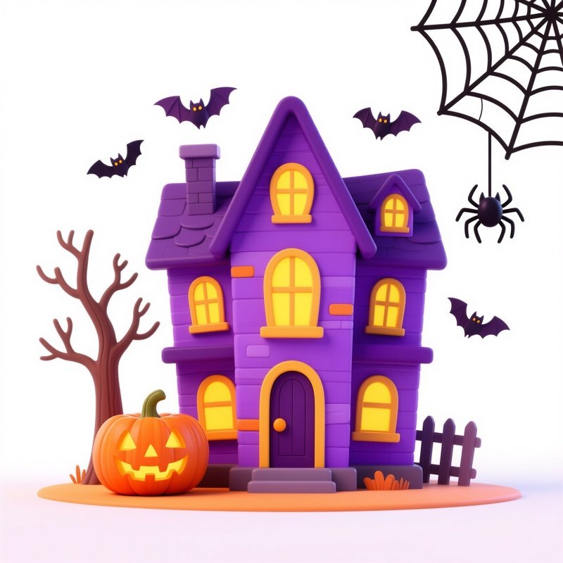 Haunted House Scene For Halloween Halloween Haunted House