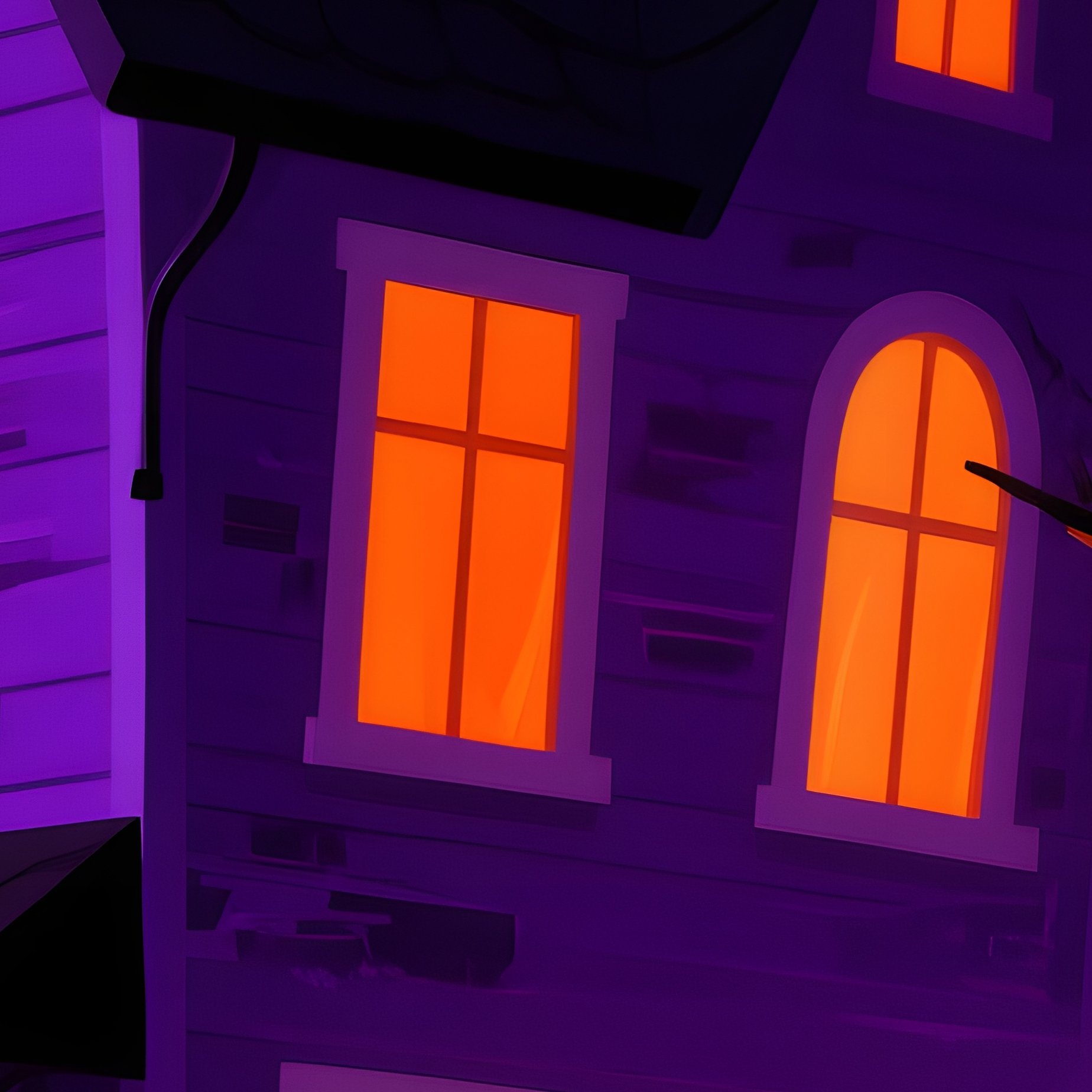 Haunted House Scene For Halloween Halloween Haunted House - Full Resolution Quality Preview
