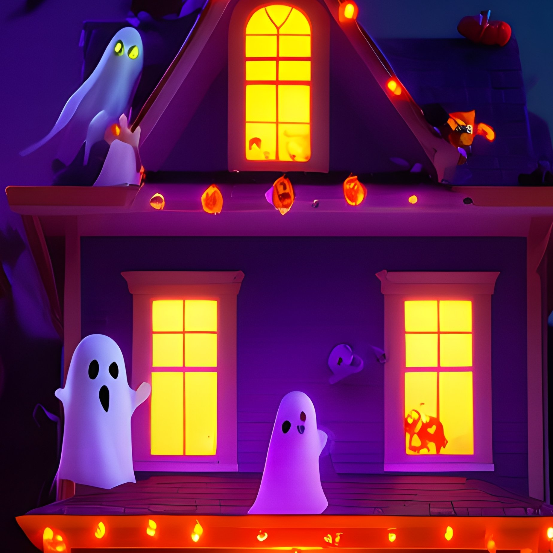 Haunted Houses Decorated For Halloween Halloween Haunted Houses - Full Resolution Quality Preview