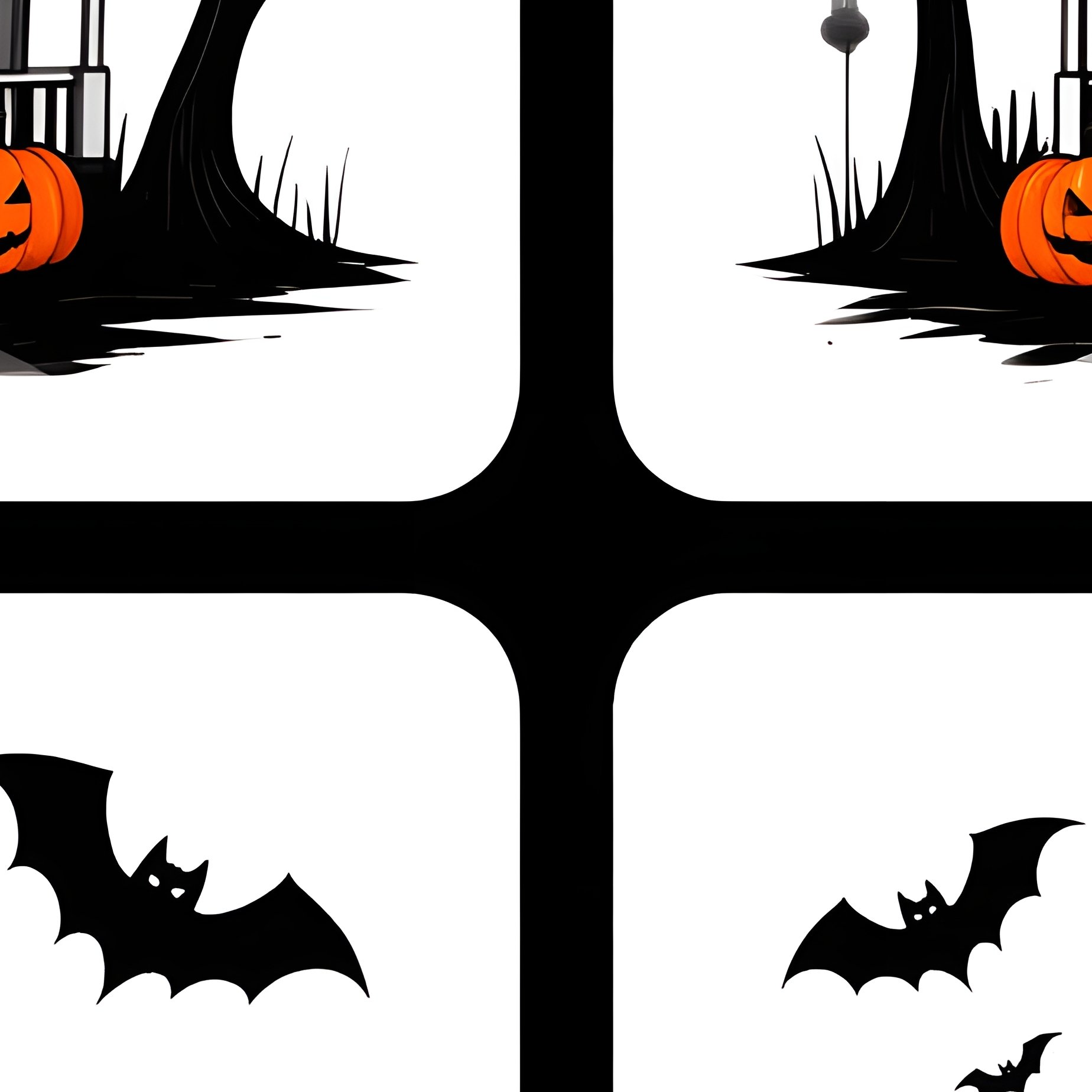 Haunted Houses In A Halloween Themed Setting Halloween Haunted - Full Resolution Quality Preview