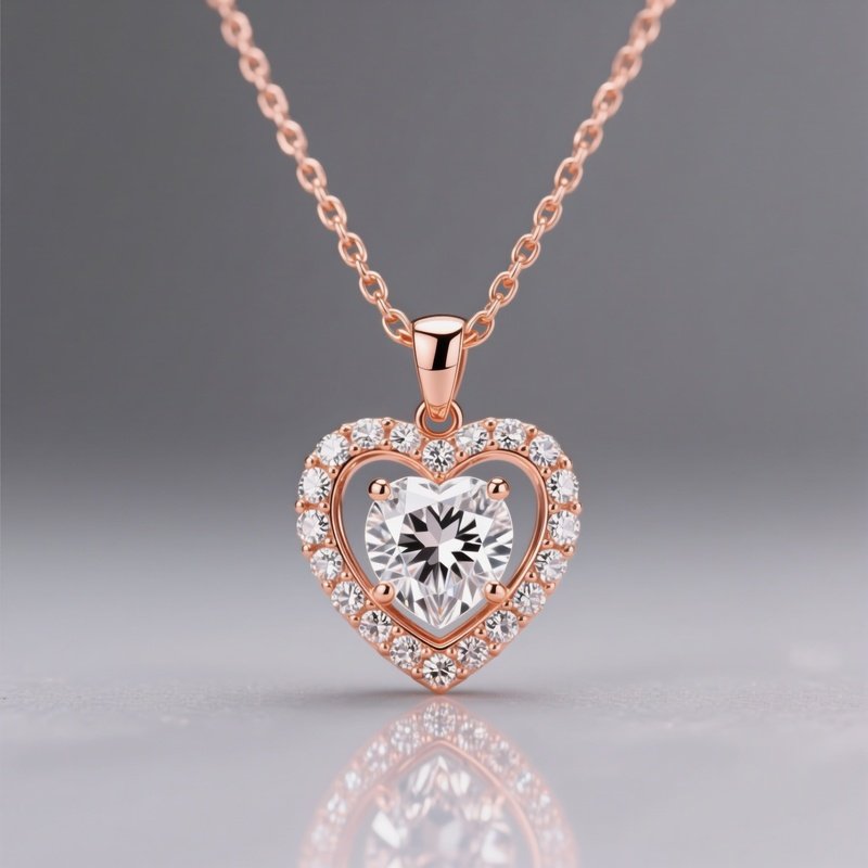 Heart Shaped Pendant Necklace Jewelry Necklace