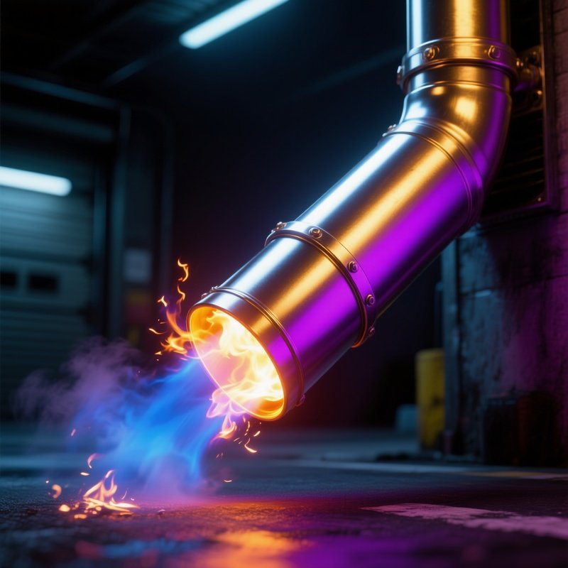 Heat Tint Motorcycle Exhaust Pipe