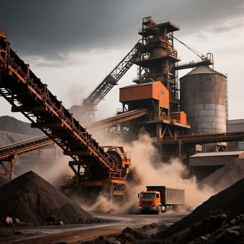 Heavy Industry Manufacturing Schwerindustrie Mining Plant