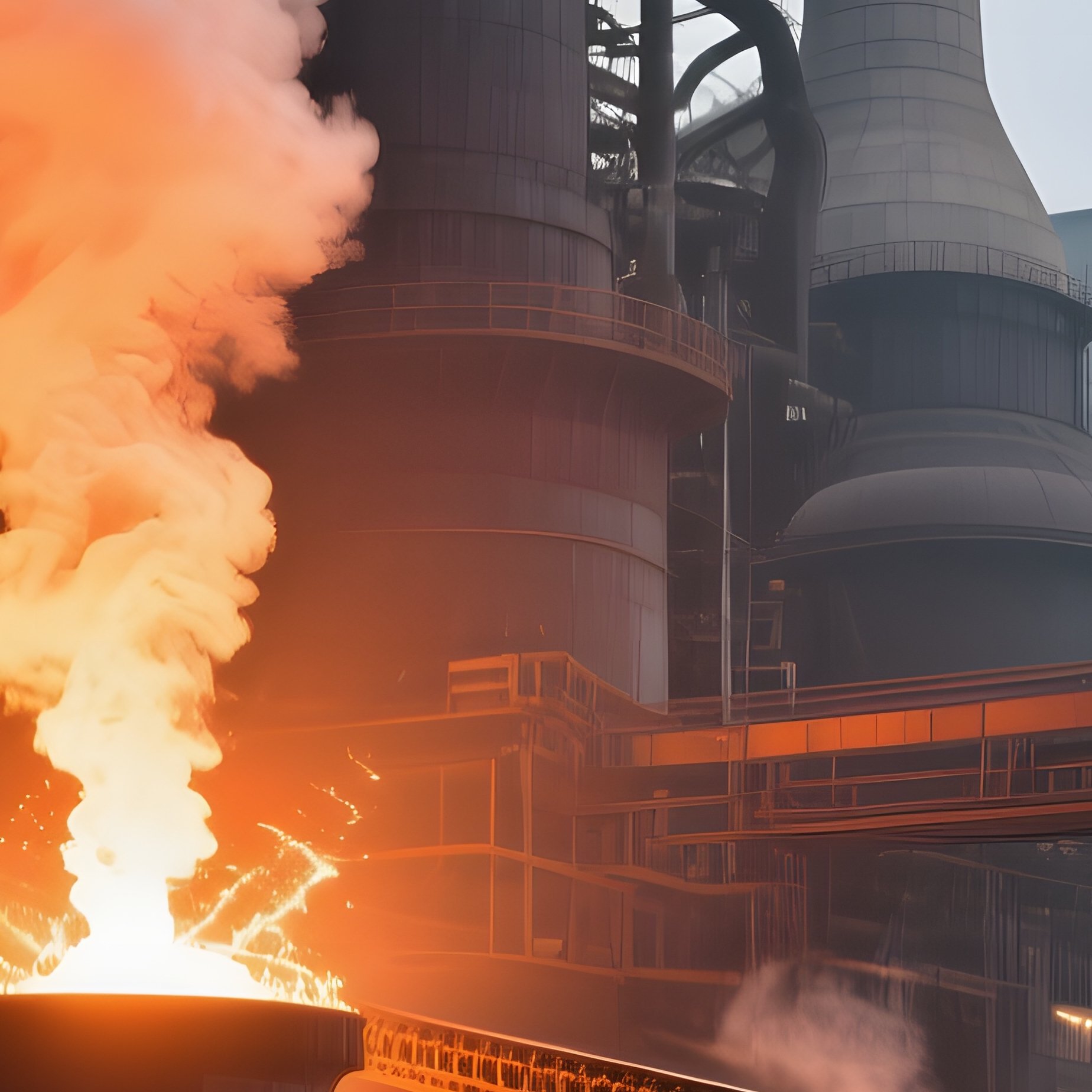 Heavy Industry Manufacturing Schwerindustrie Steel Plant - Full Resolution Quality Preview