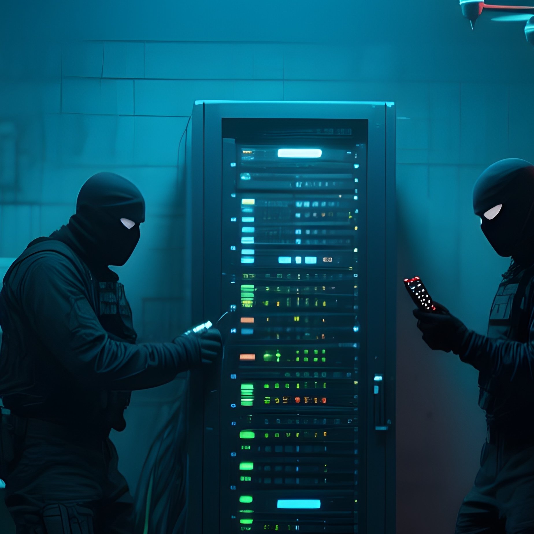 Heist Team In Dark Lab - Full Resolution Quality Preview