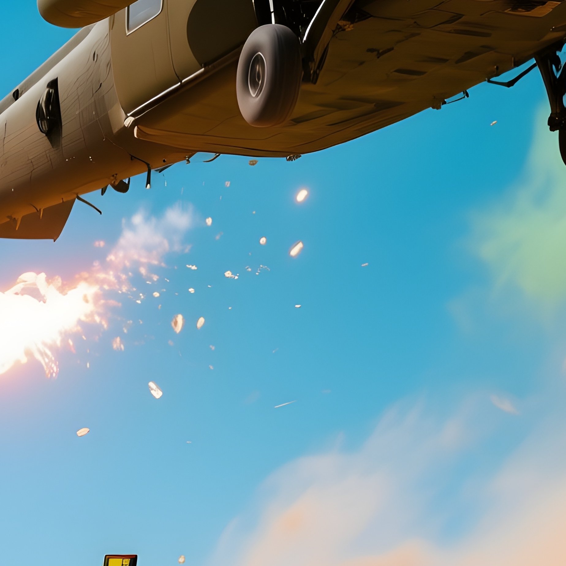 Helicopter Soldiers Strong Wind Dramatic Light - Full Resolution Quality Preview