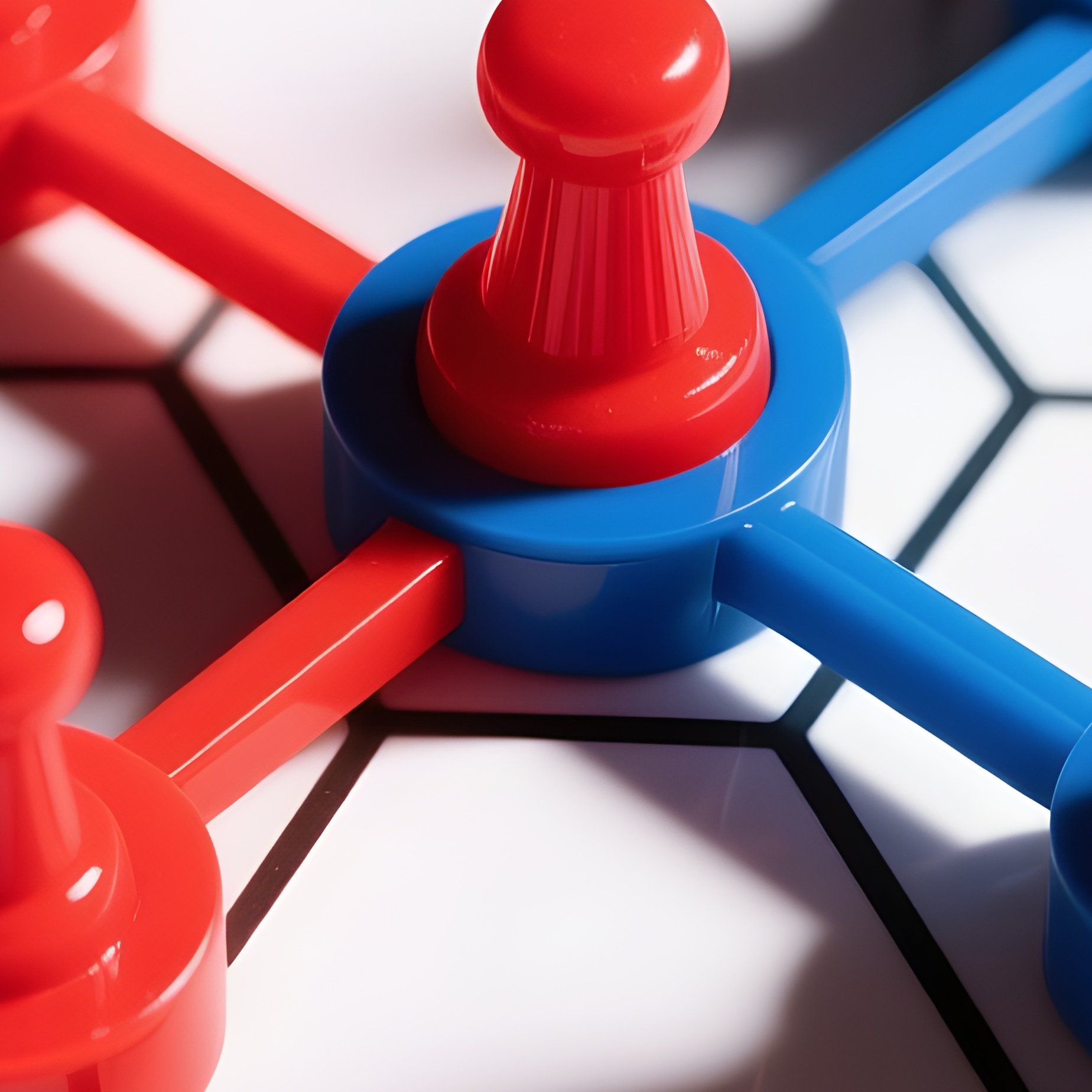 Hex Game Board Close Up - Full Resolution Quality Preview