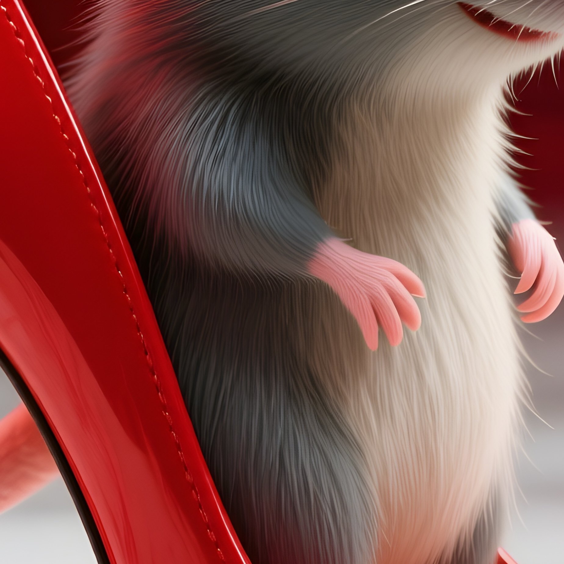 High Heel Shoe Mouse Red Stiletto - Full Resolution Quality Preview