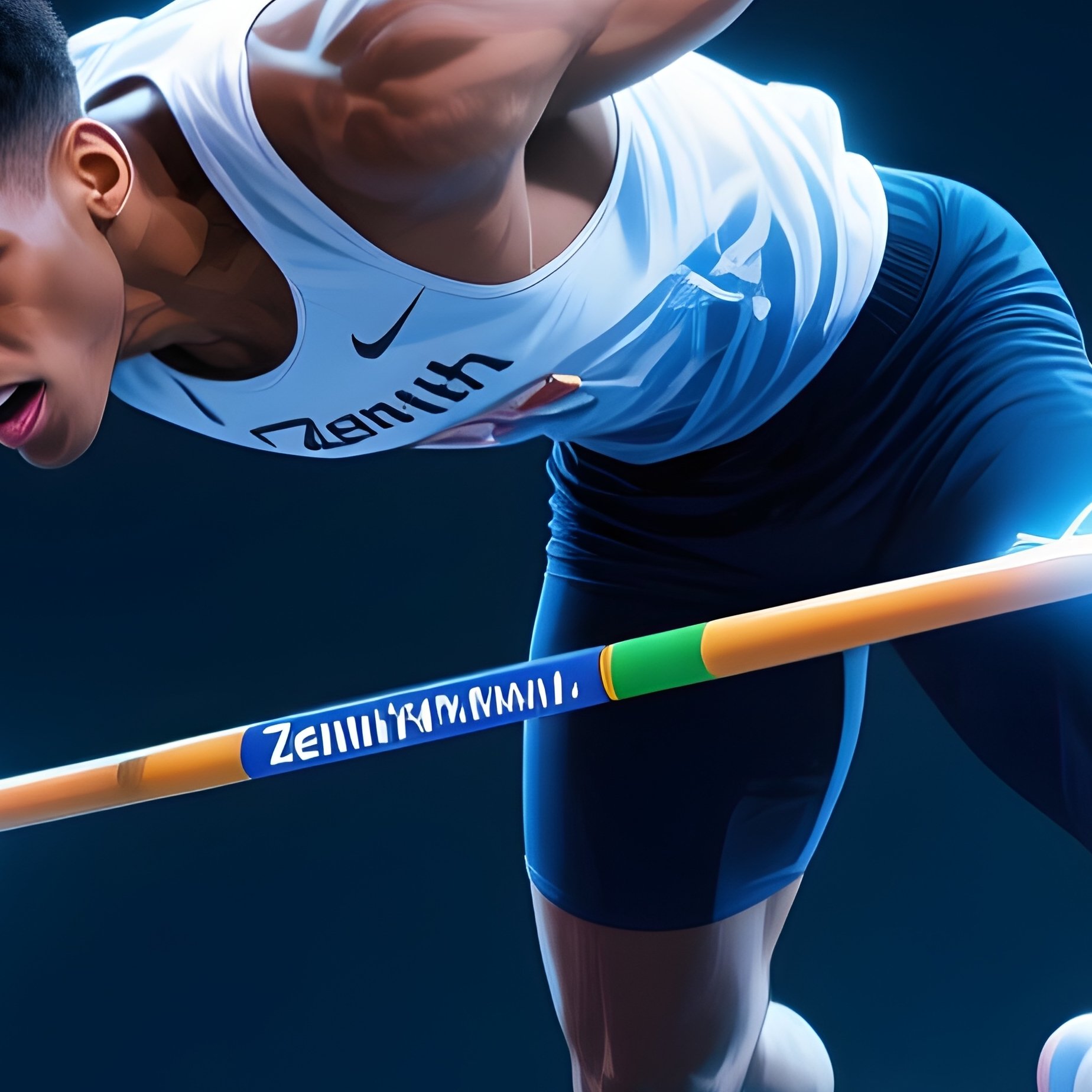 High Jumper Clearing Lightning Bar - Full Resolution Quality Preview