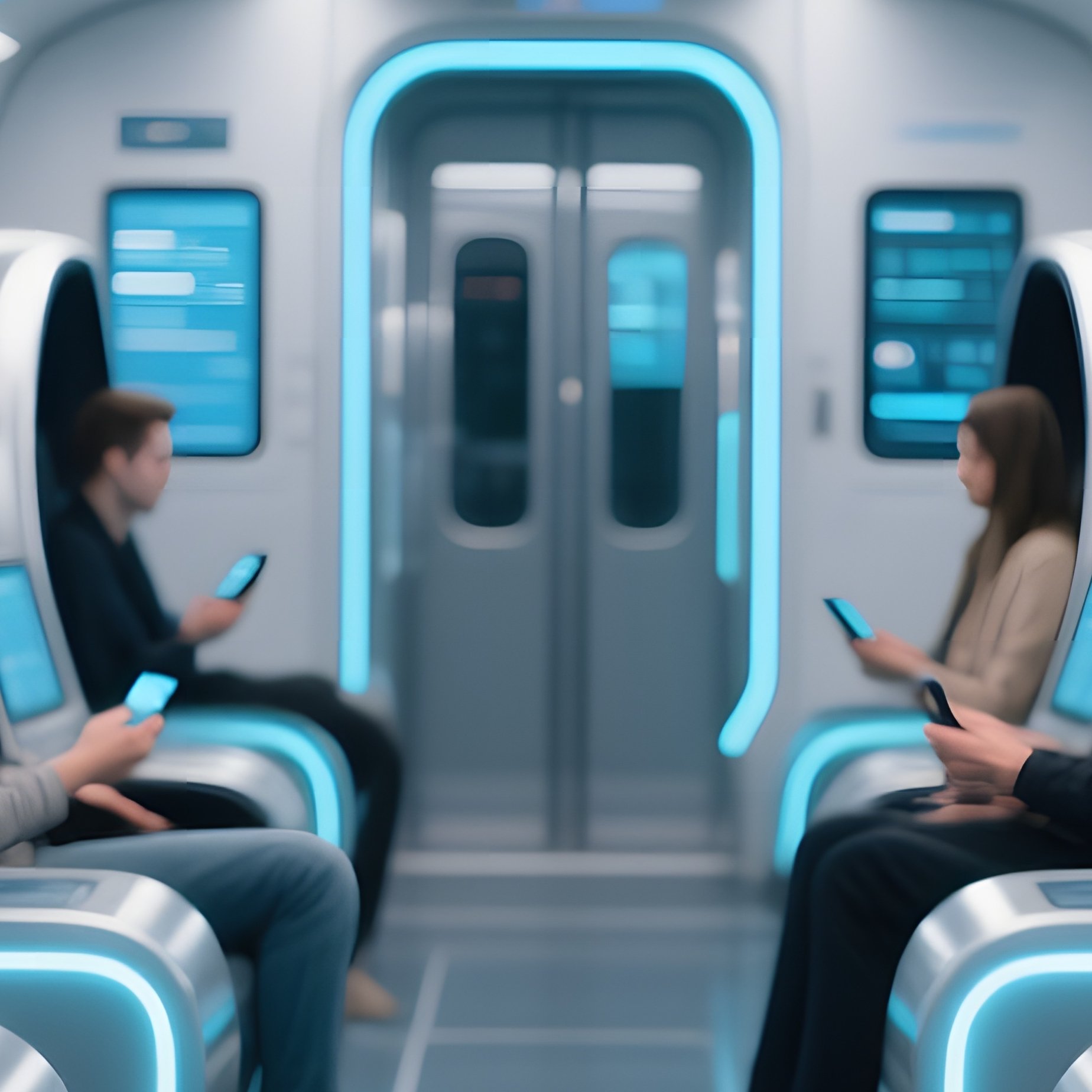 High Speed Rail Interior Technology Focused - Full Resolution Quality Preview