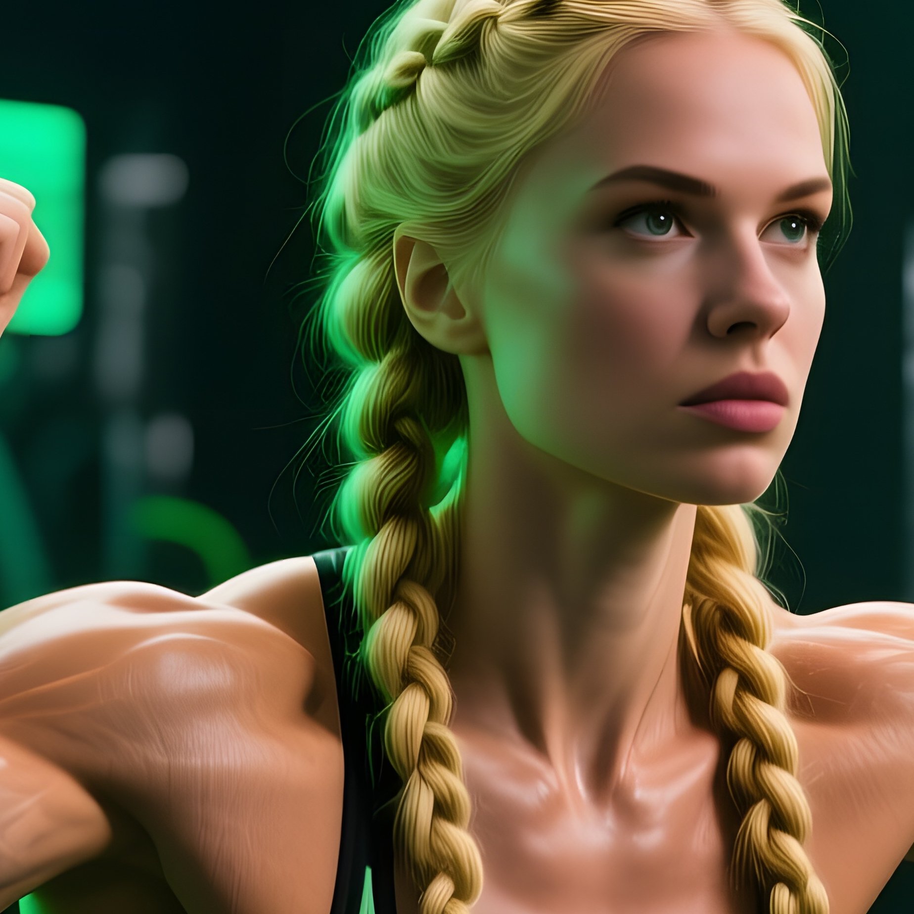 High Tech Gym Holographic Trainer Squat - Full Resolution Quality Preview