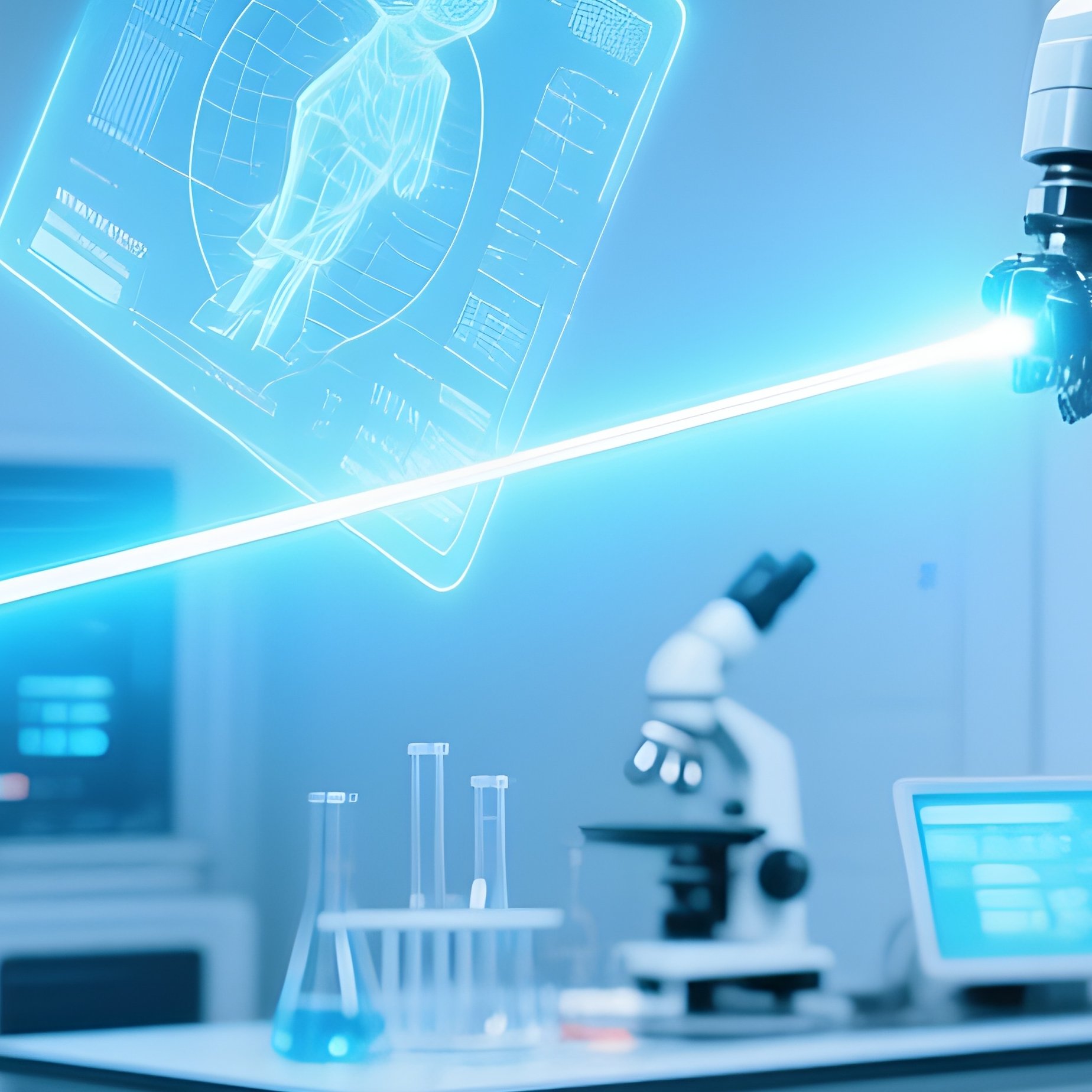 High Tech Laboratory With Precision Instruments - Full Resolution Quality Preview