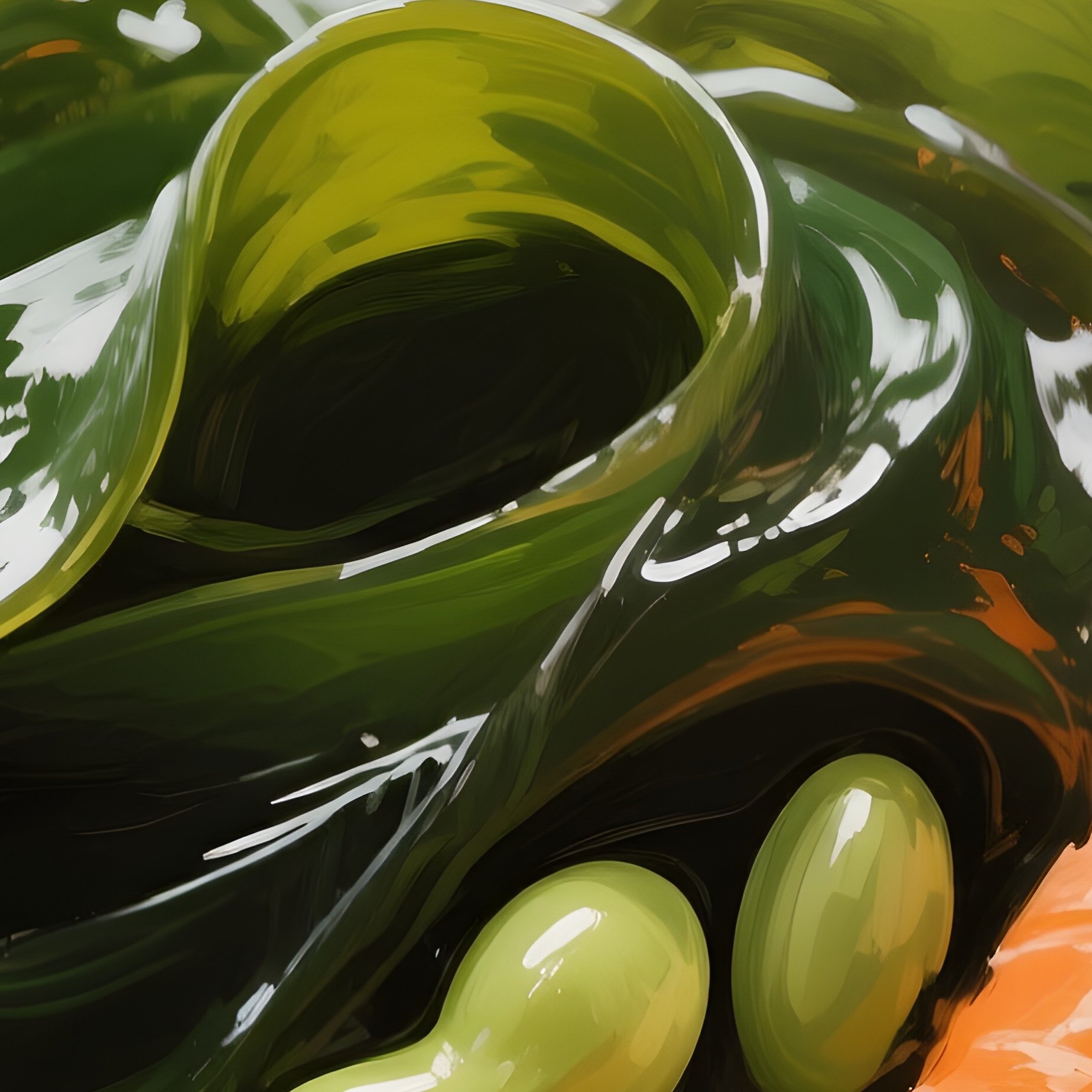 Hijiki Salad Simmered Seaweed With Carrots And Soybeans Abstract - Full Resolution Quality Preview