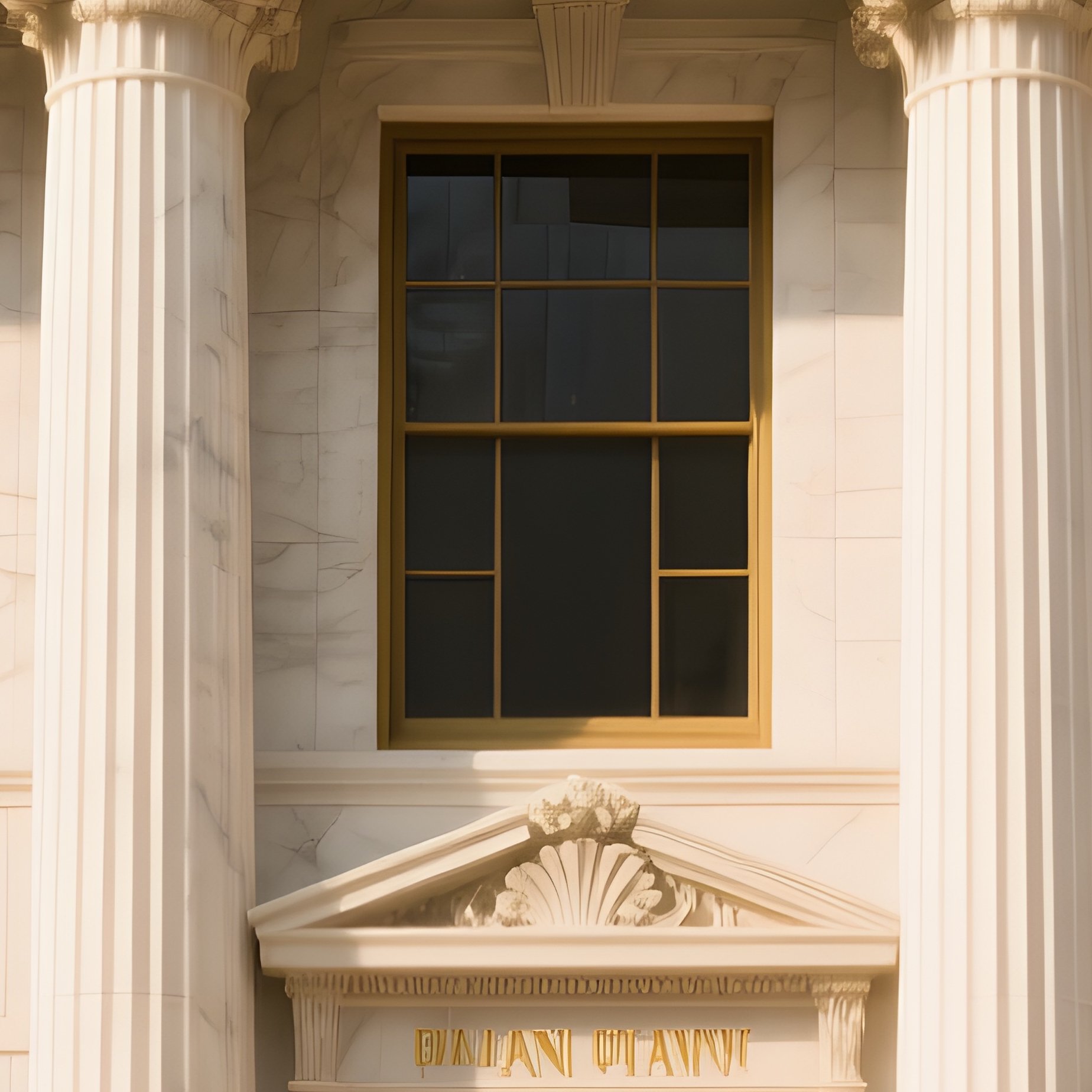 Historic Bank Building With Classical Architecture - Full Resolution Quality Preview