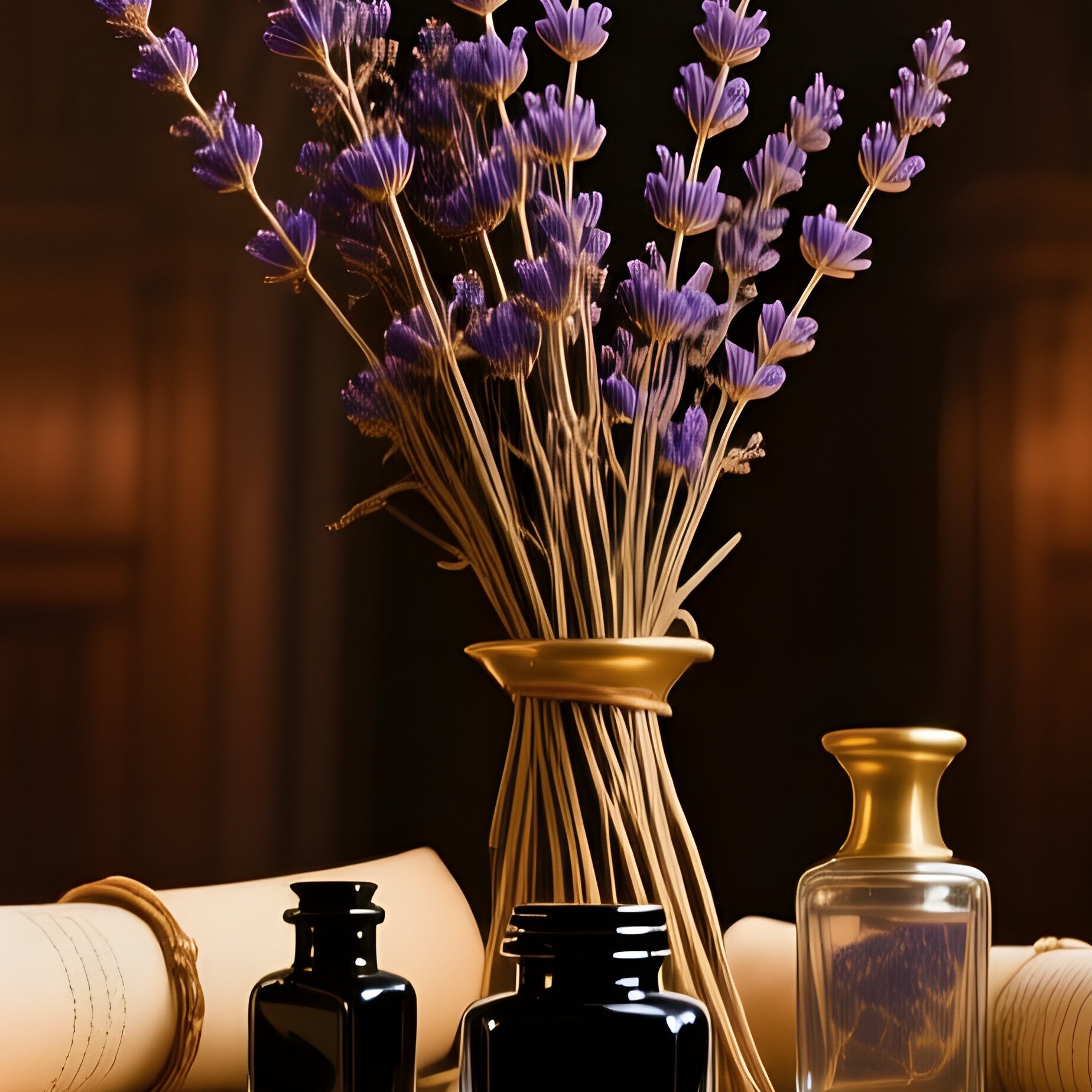 Historic Library Reading Hall With Brass Stand - Full Resolution Quality Preview