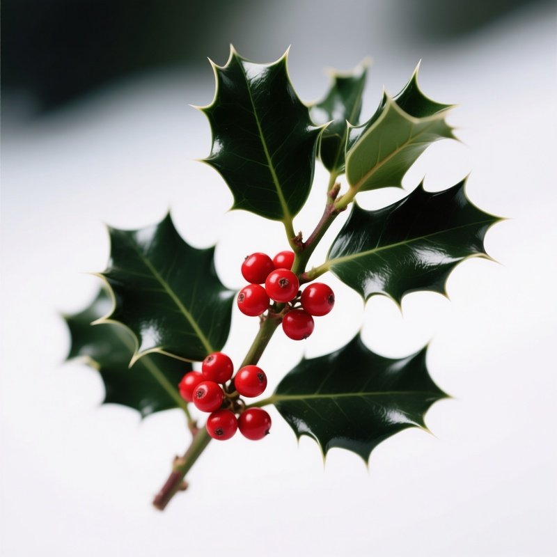 Holly Branch Holly Berries