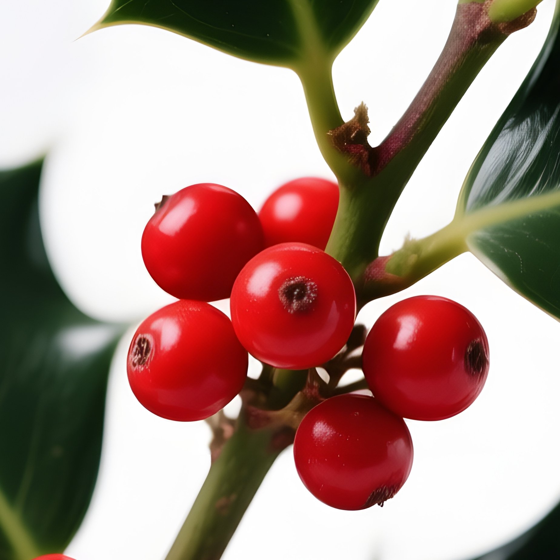 Holly Branch Holly Berries - Full Resolution Quality Preview