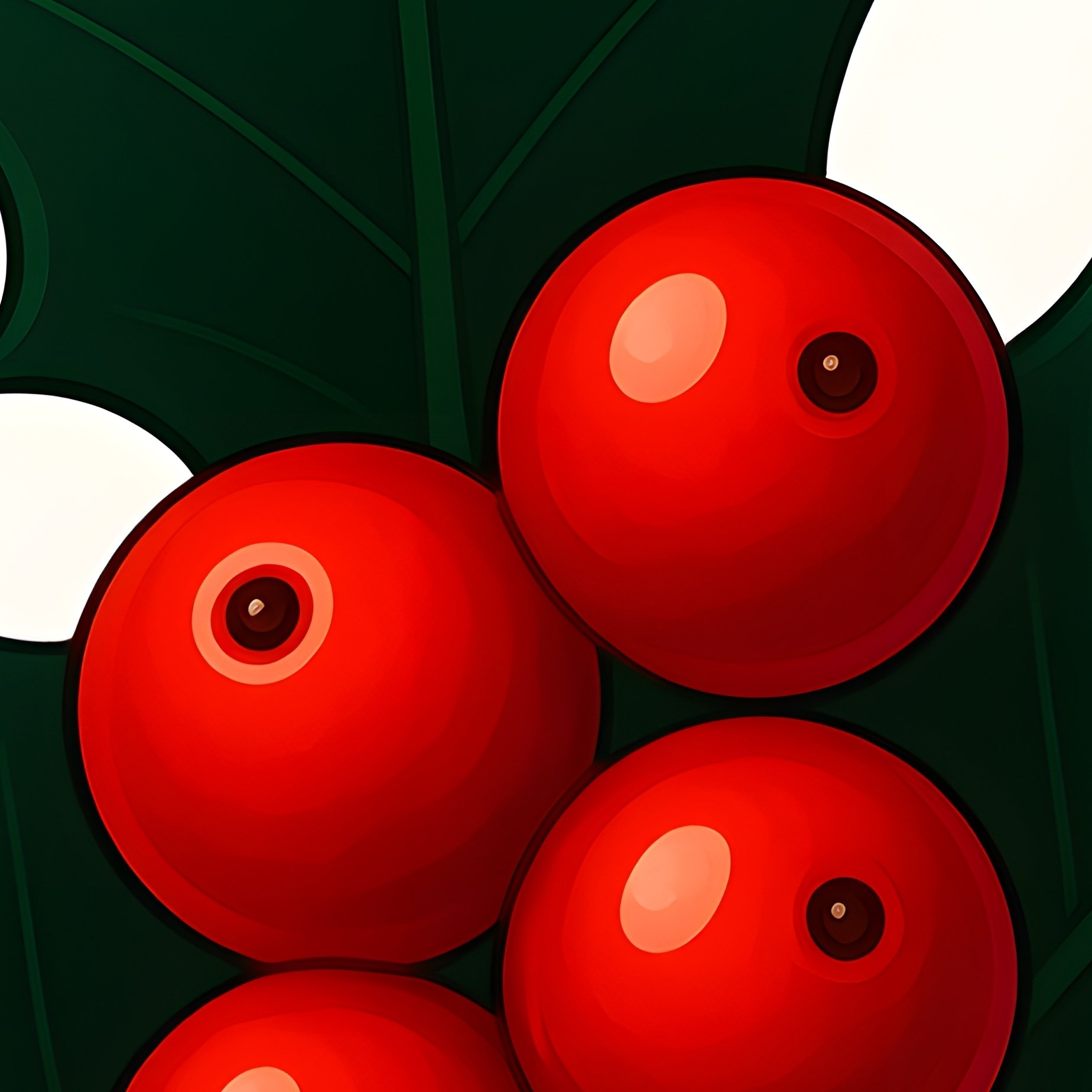 Holly Branch With Berries Holly Berries - Full Resolution Quality Preview