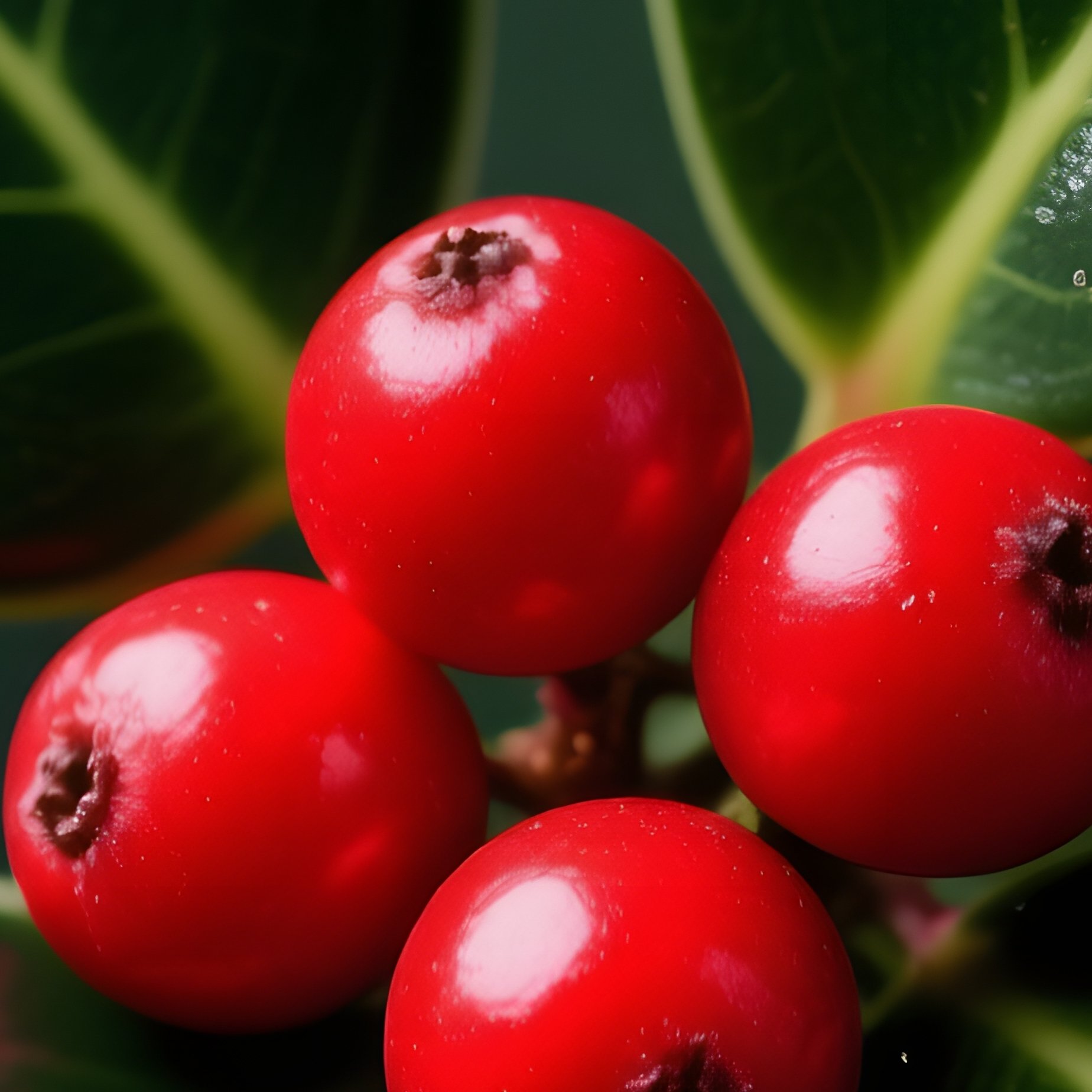 Holly Leaves And Berries Holly Berries - Full Resolution Quality Preview