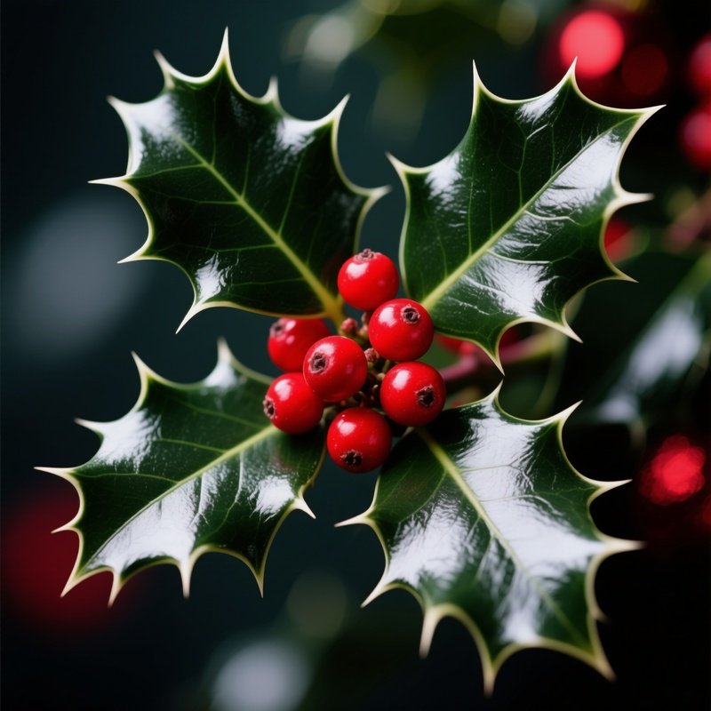 Holly Leaves And Berries Holly Berries