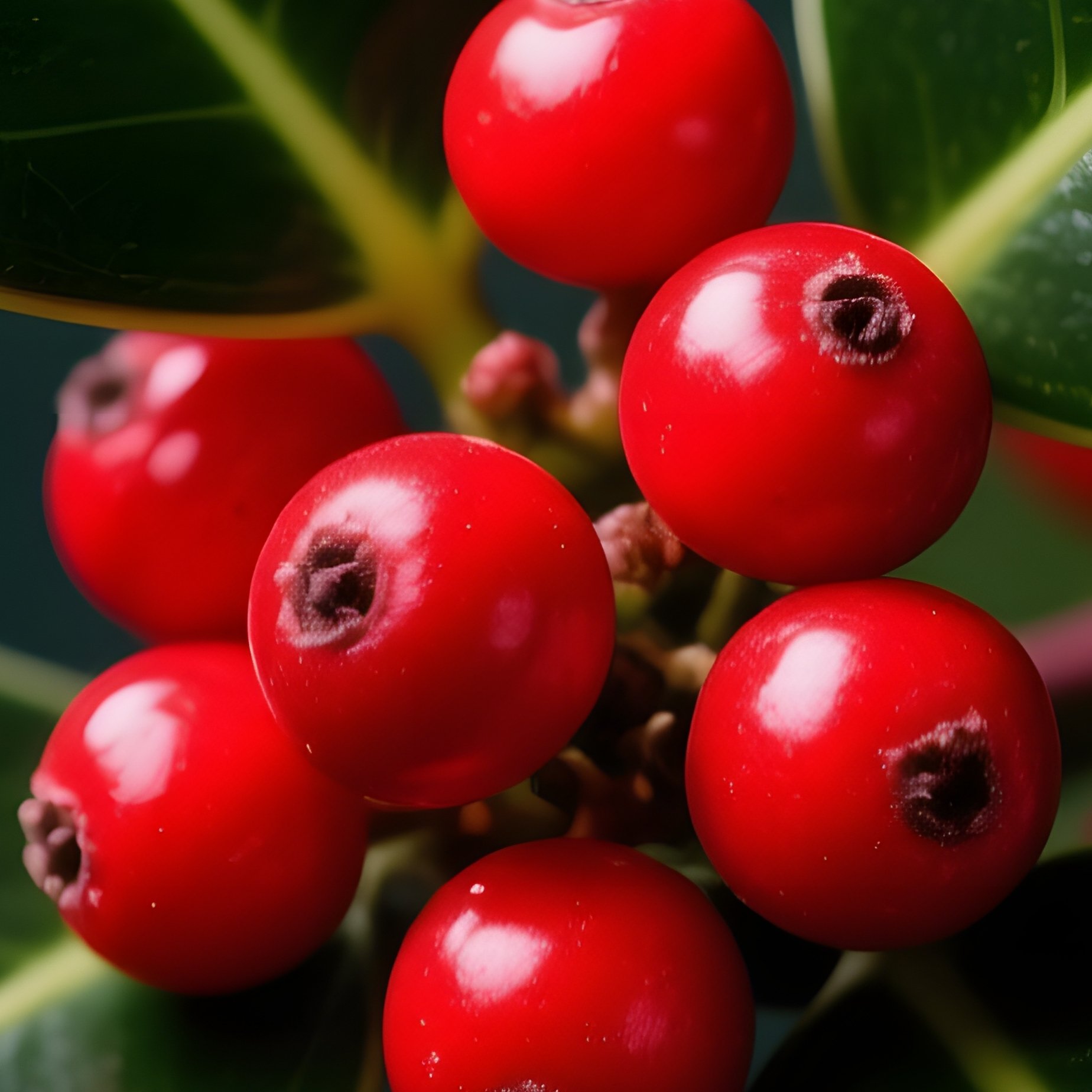 Holly Leaves And Berries Holly Berries - Full Resolution Quality Preview