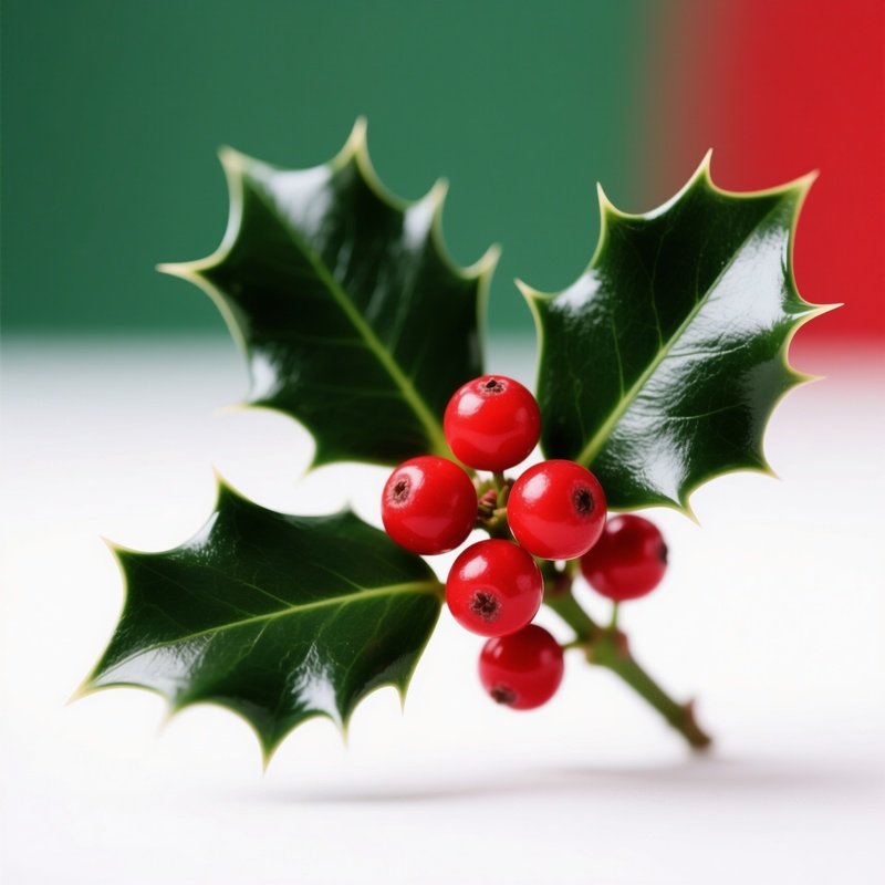 Holly Leaves With Berries Holly Berries