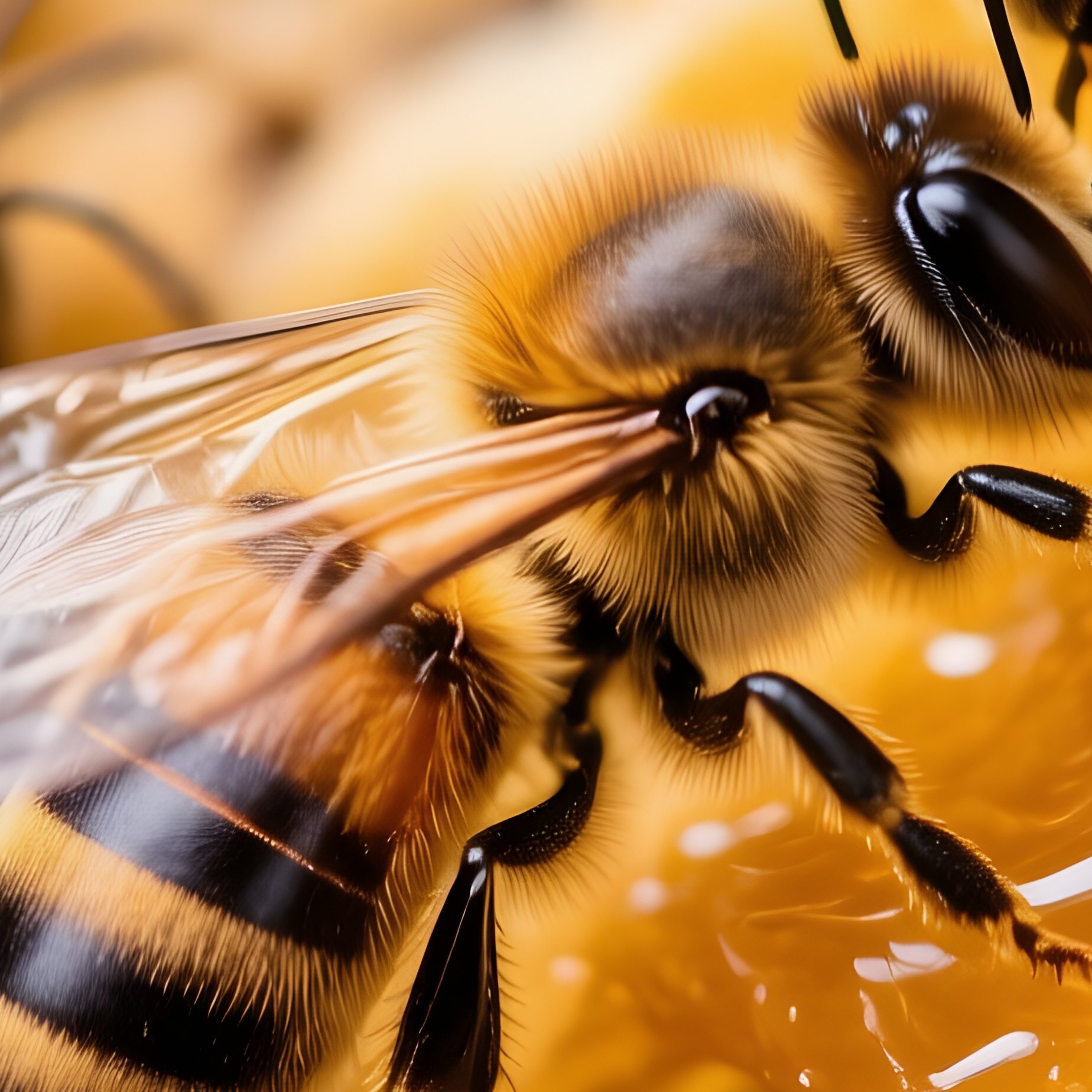 Honeybees On A Honeycomb Honeybees Honeycomb - Full Resolution Quality Preview