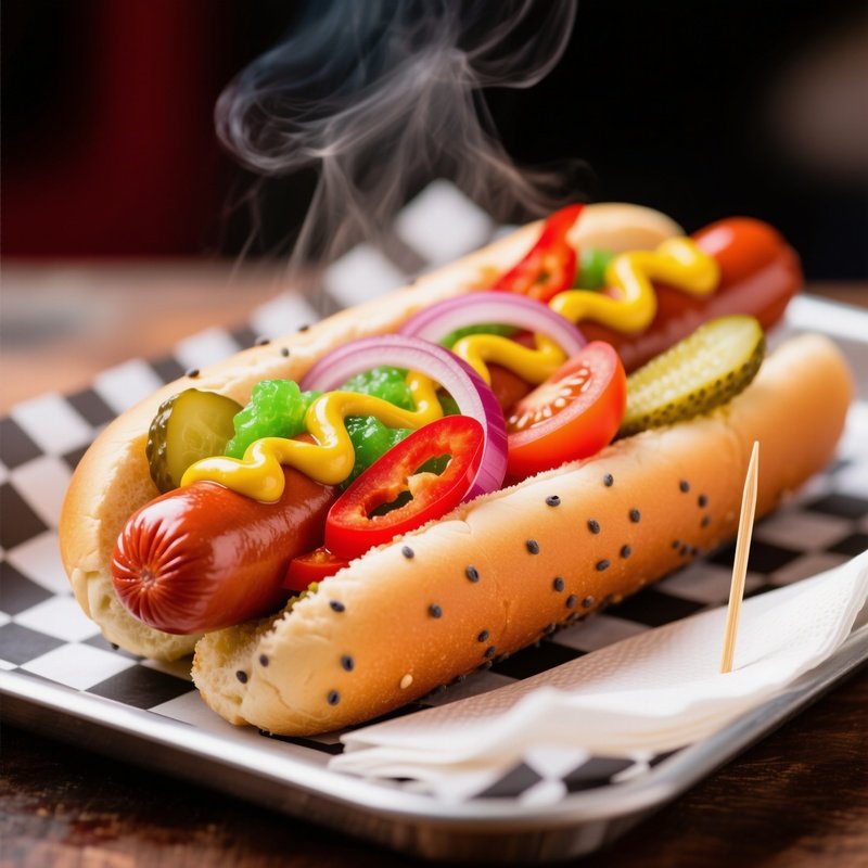 Hot Dog Classic Chicago Style
