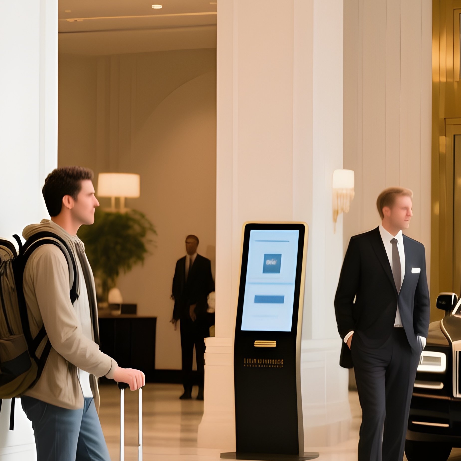 Hotel Lobby With Class Diversity - Full Resolution Quality Preview